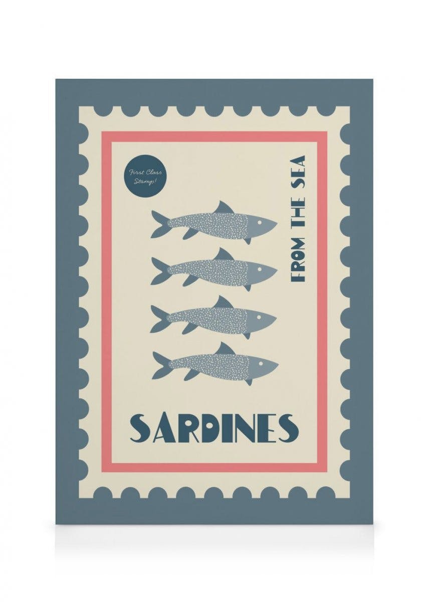 We Made Something Nice - Sardines Lerret (50x70 cm - Eikeramme)