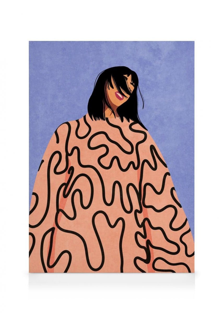 Canvas Prints Raissa Oltmanns - Free Your Mind Canvas print (50x70 cm - Black Frame)