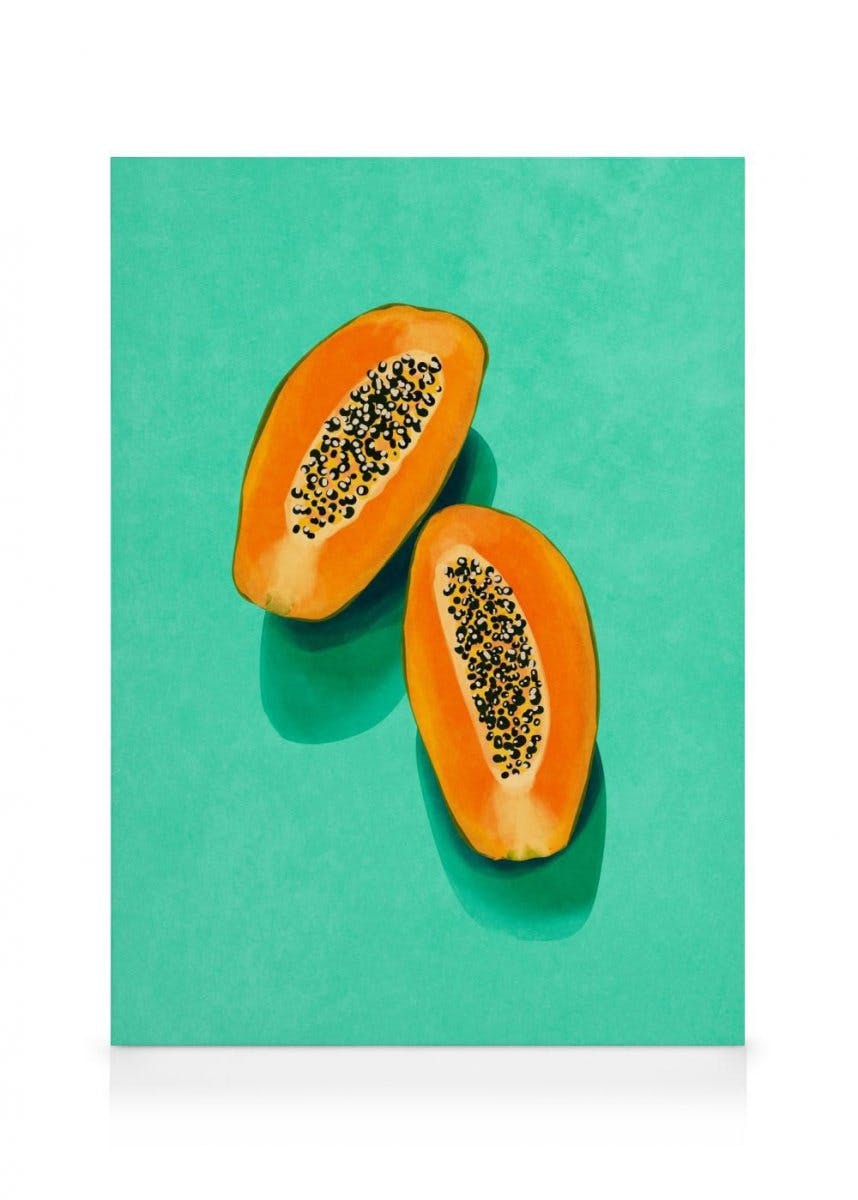 Canvas Schilderijen Raissa Oltmanns - Papaya Canvas (30x40 cm)