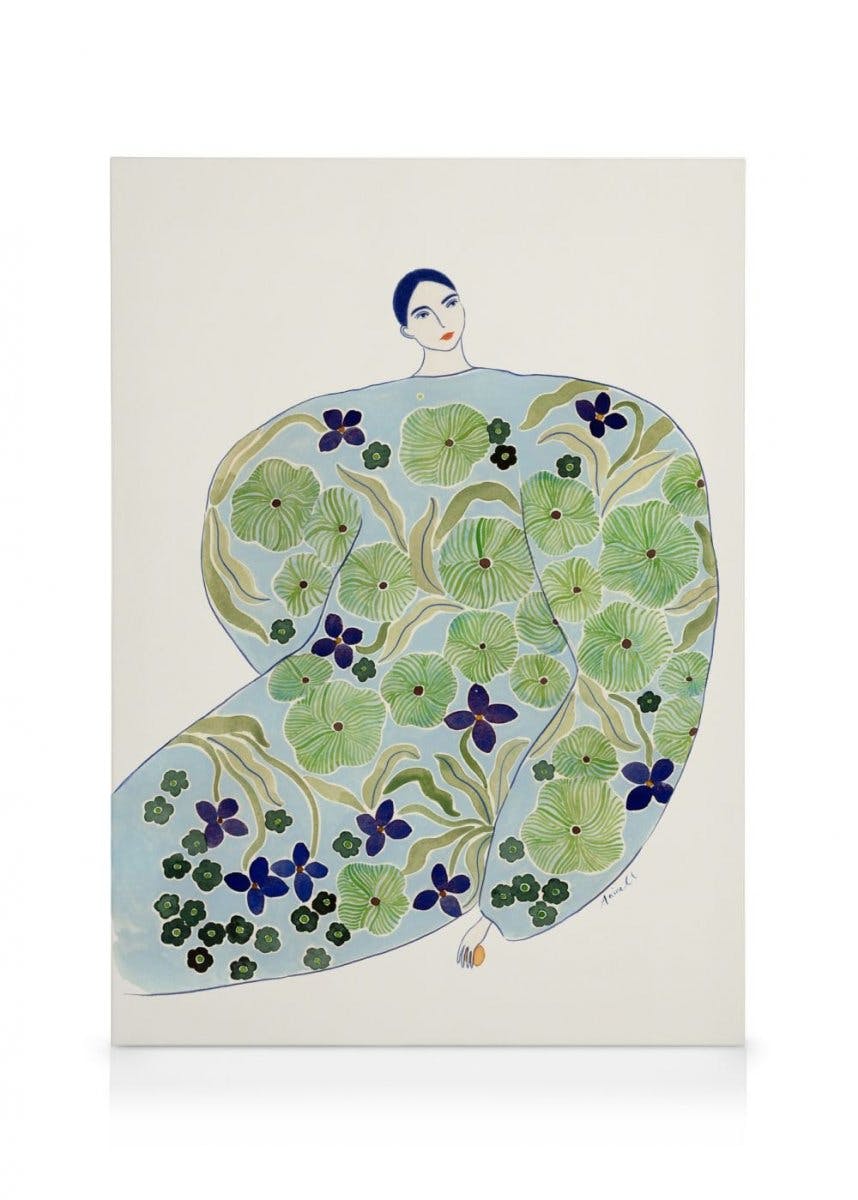 Canvas Prints La Poire - Blossoming Canvas (50x70 cm - Black Frame)