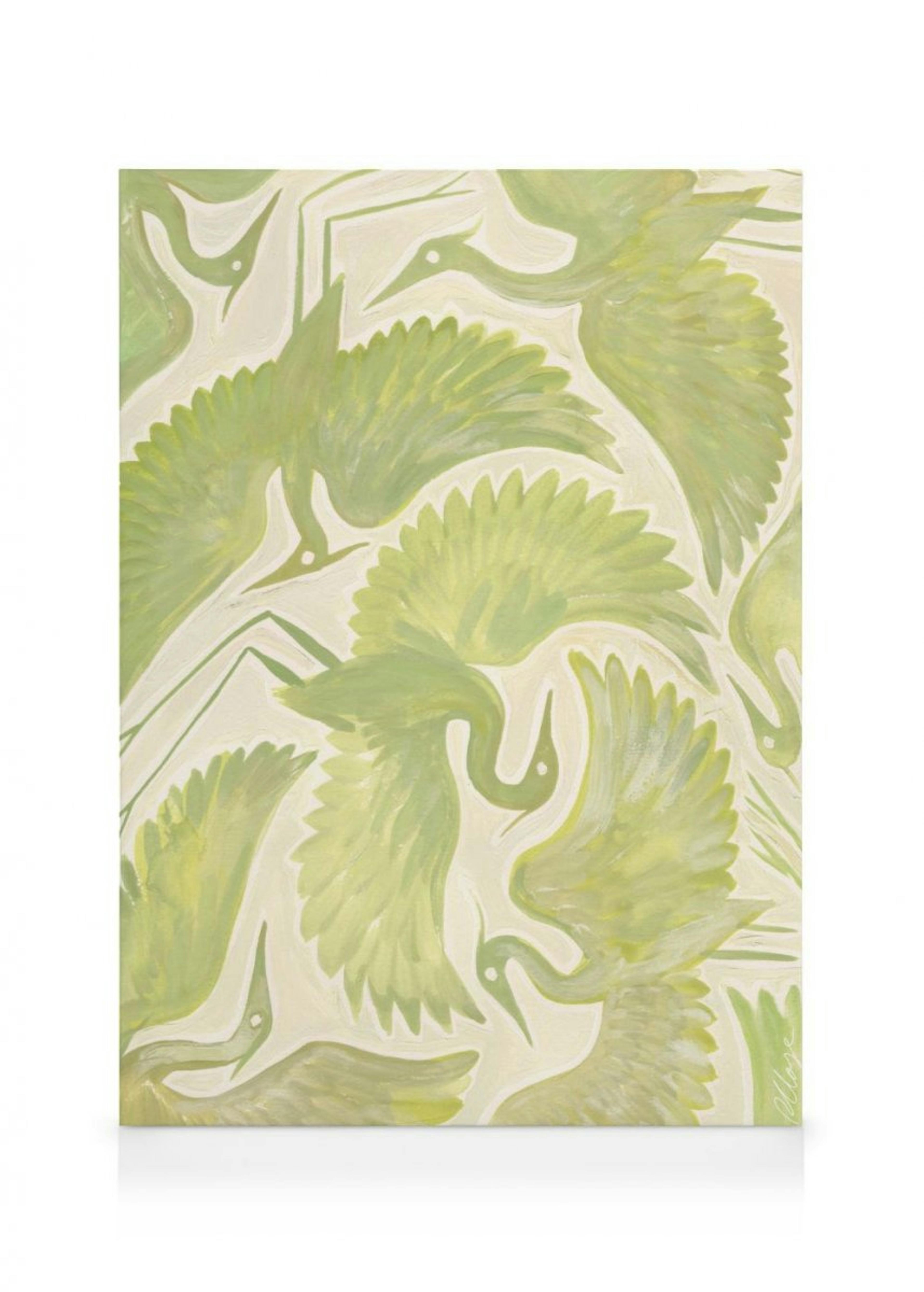Rosanna Corfe - Green Herons Obraz na płótnie