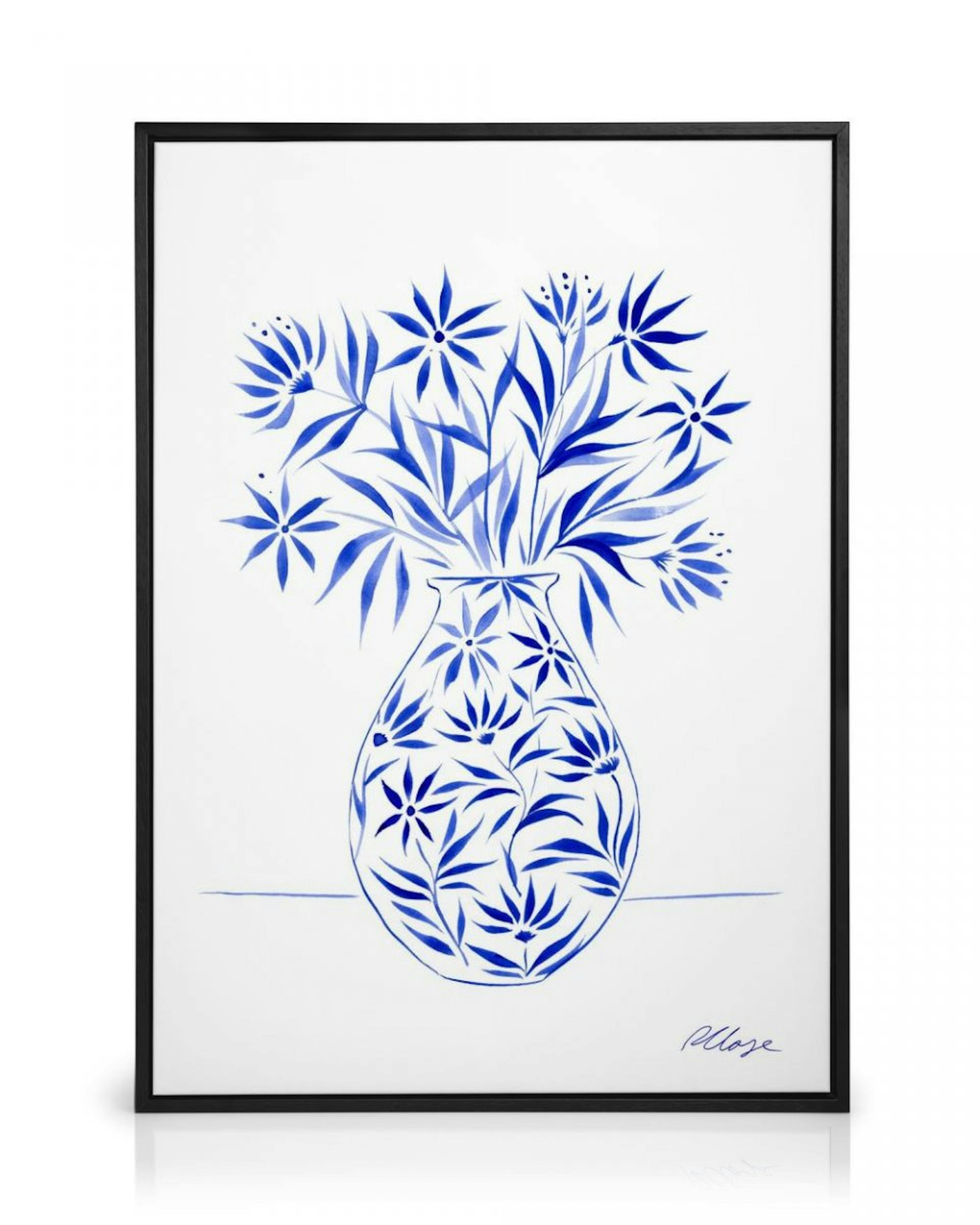 Rosanna Corfe - Blue Blooms Leinwandbild