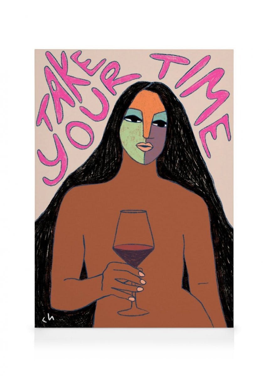 Canvas Prints Cortney Herron - Take Your Time Canvas (50x70 cm - Black Frame)