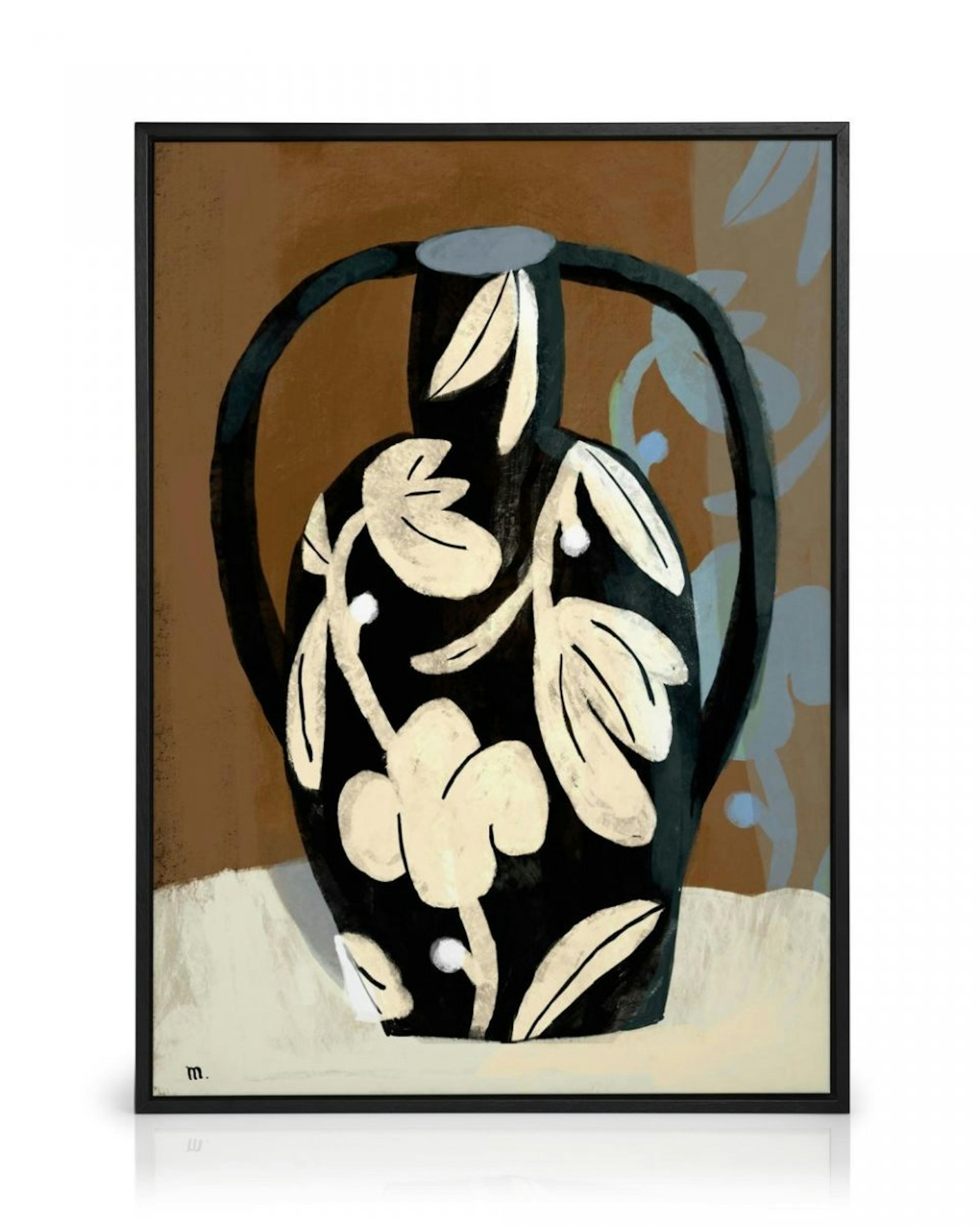 Marco Marella - Black Vase Lienzo