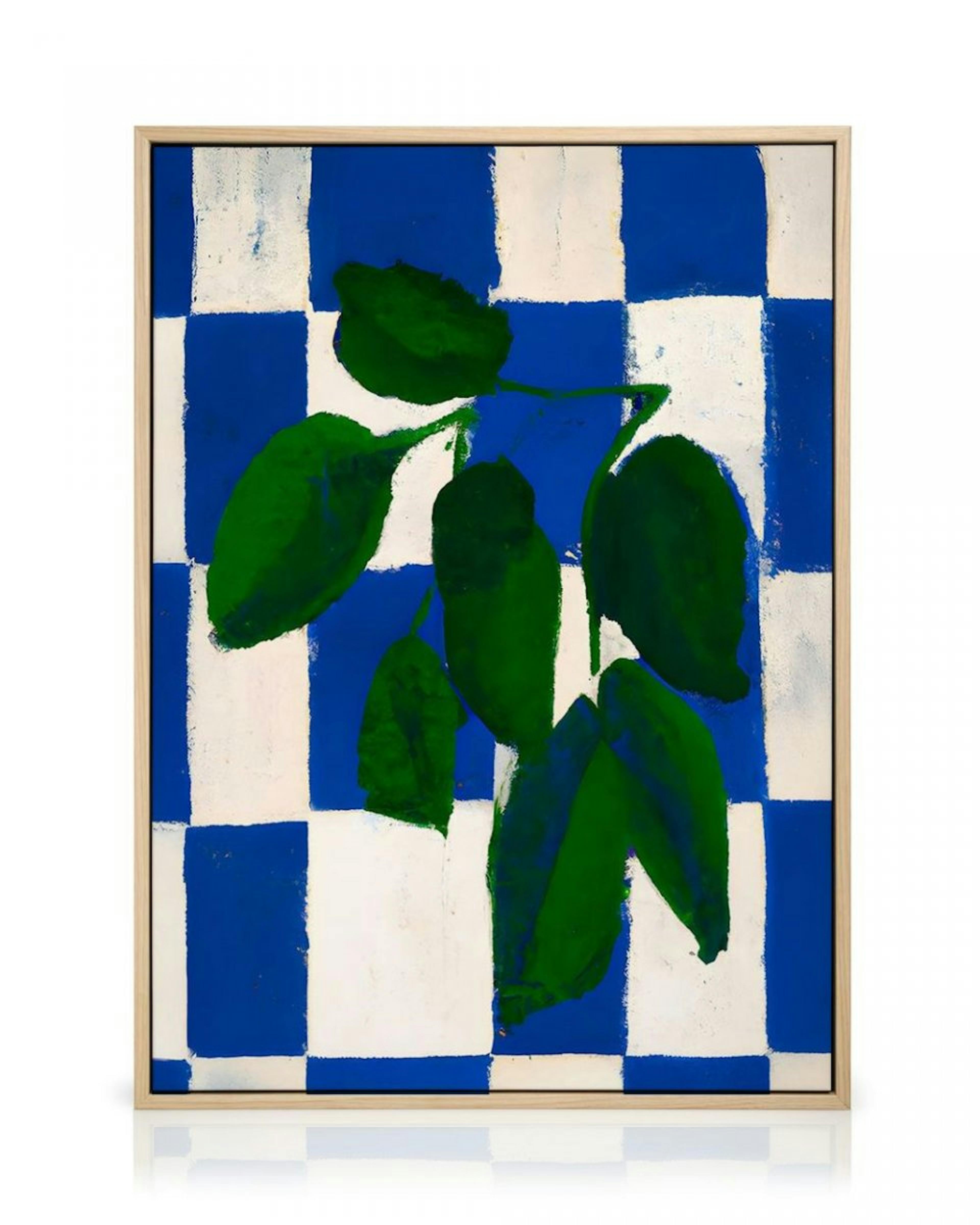 Merel Takken - Checkered Greenery Canvas print