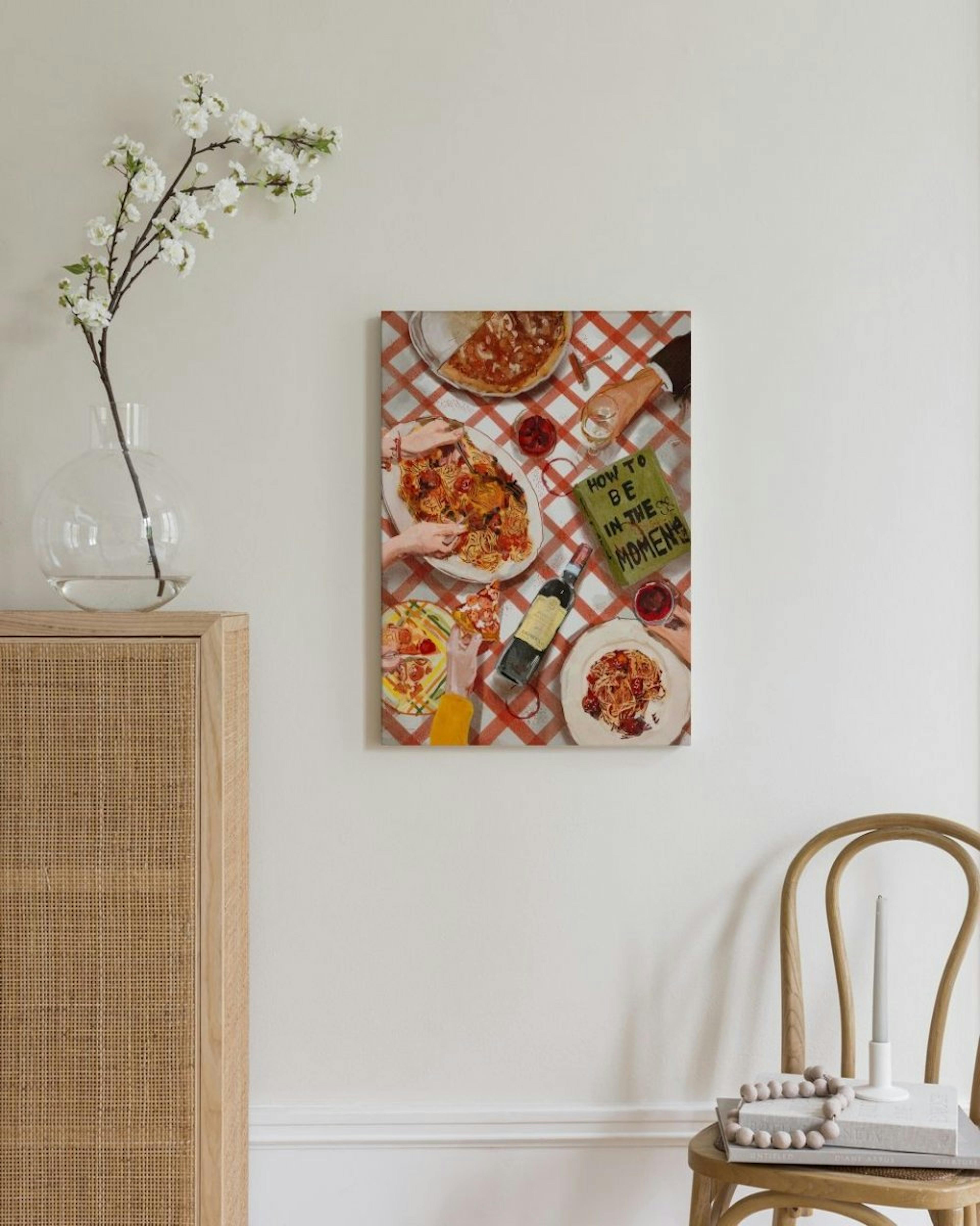 Ekaterina Zagorska - Pizza & Pasta Party Canvas print