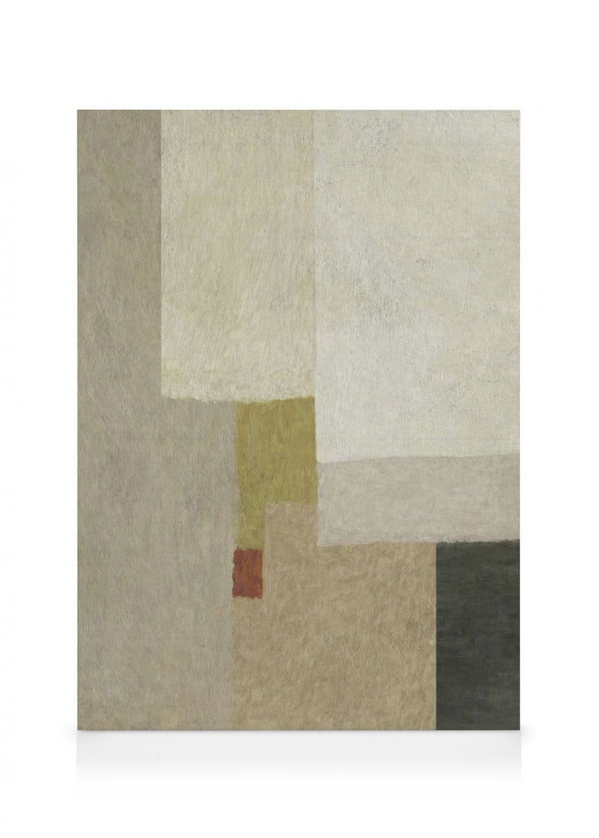 Dan Hobday - Squared Abstract Toile (30x40 cm - Cadre noir) - Art abstrait