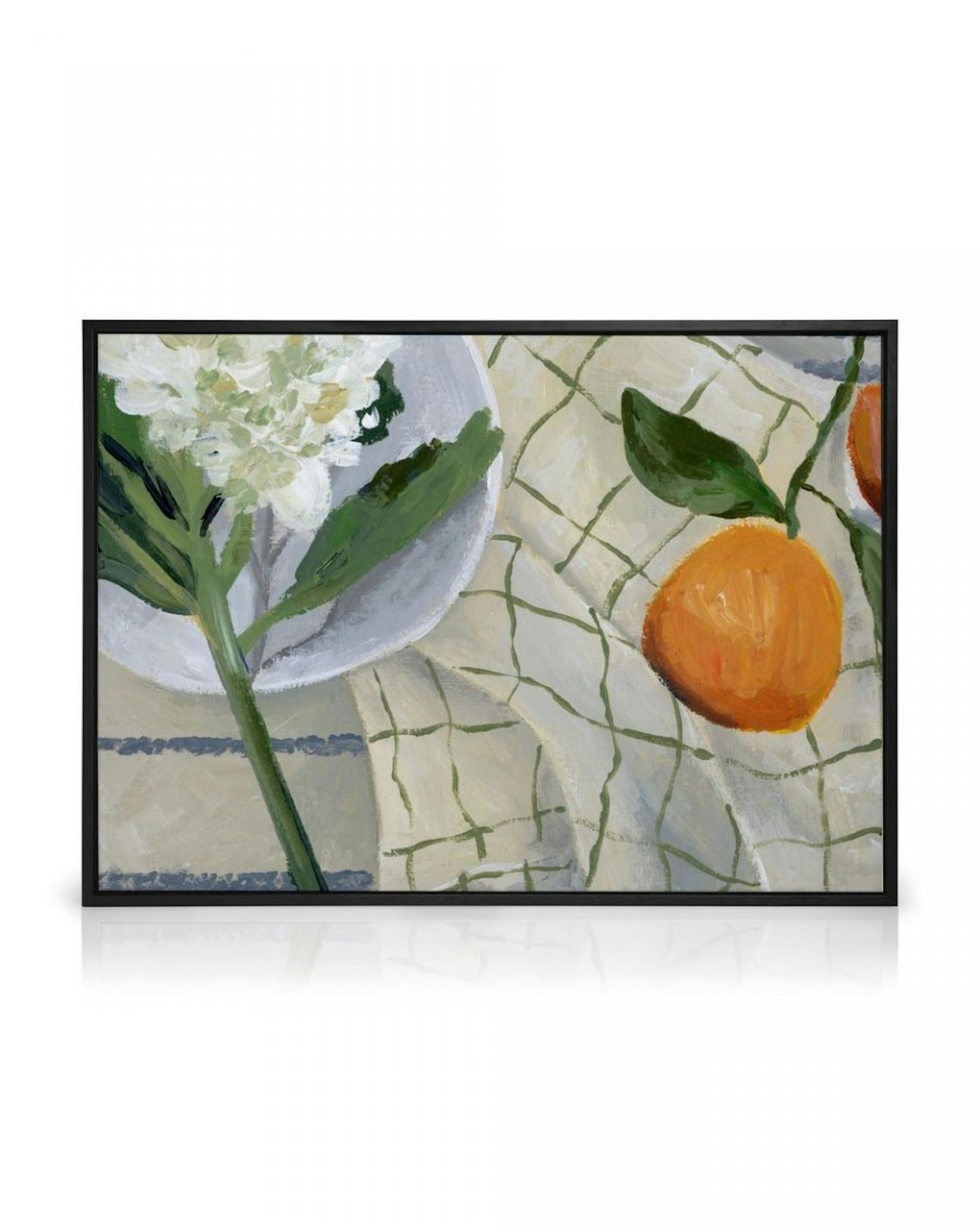 Lauren Bencivengo - Orange and Hydrangea Canvas print