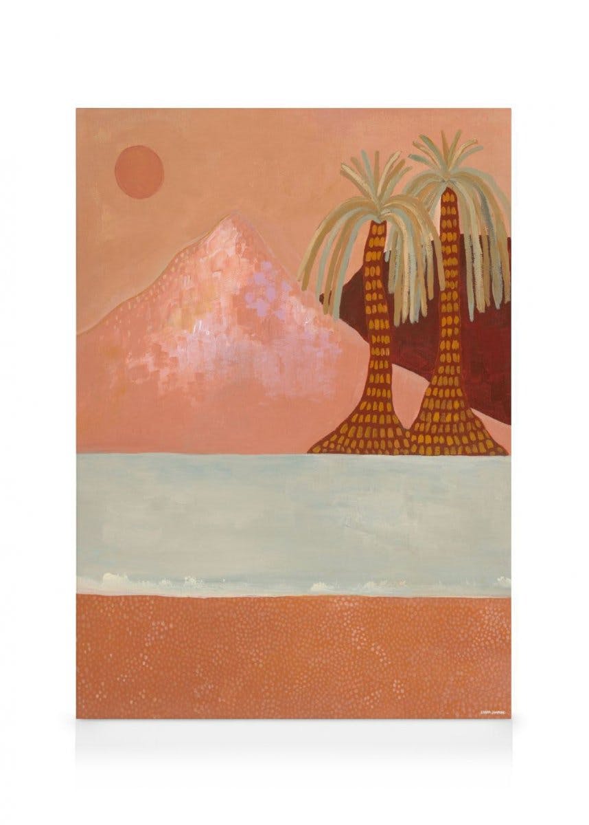 Canvas Schilderijen Karina Jambrak - Sunshine on My Face Canvas (50x70 cm - Fotolijst Zwart)