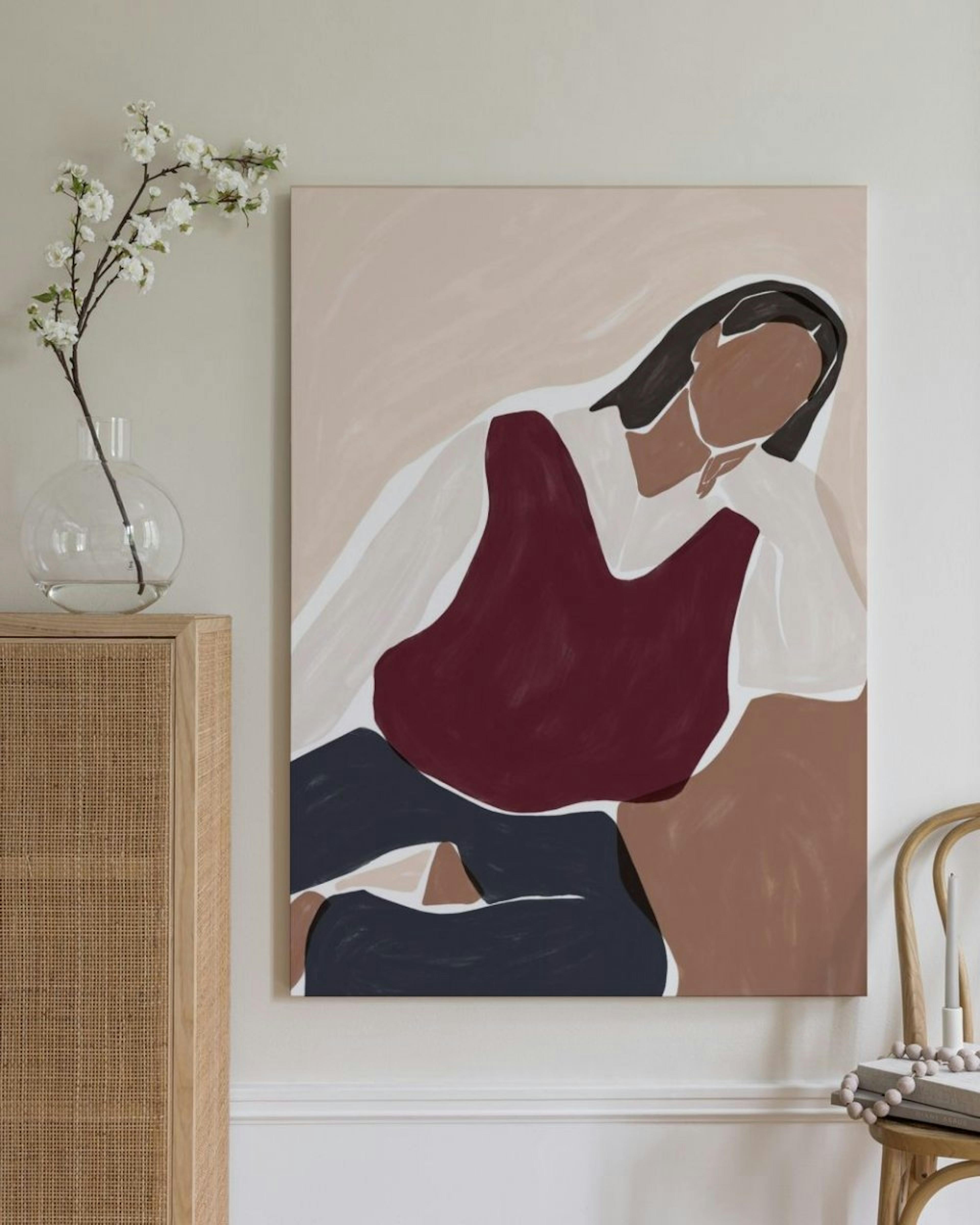 Ivy Green - Contemplating Illustration Lienzo