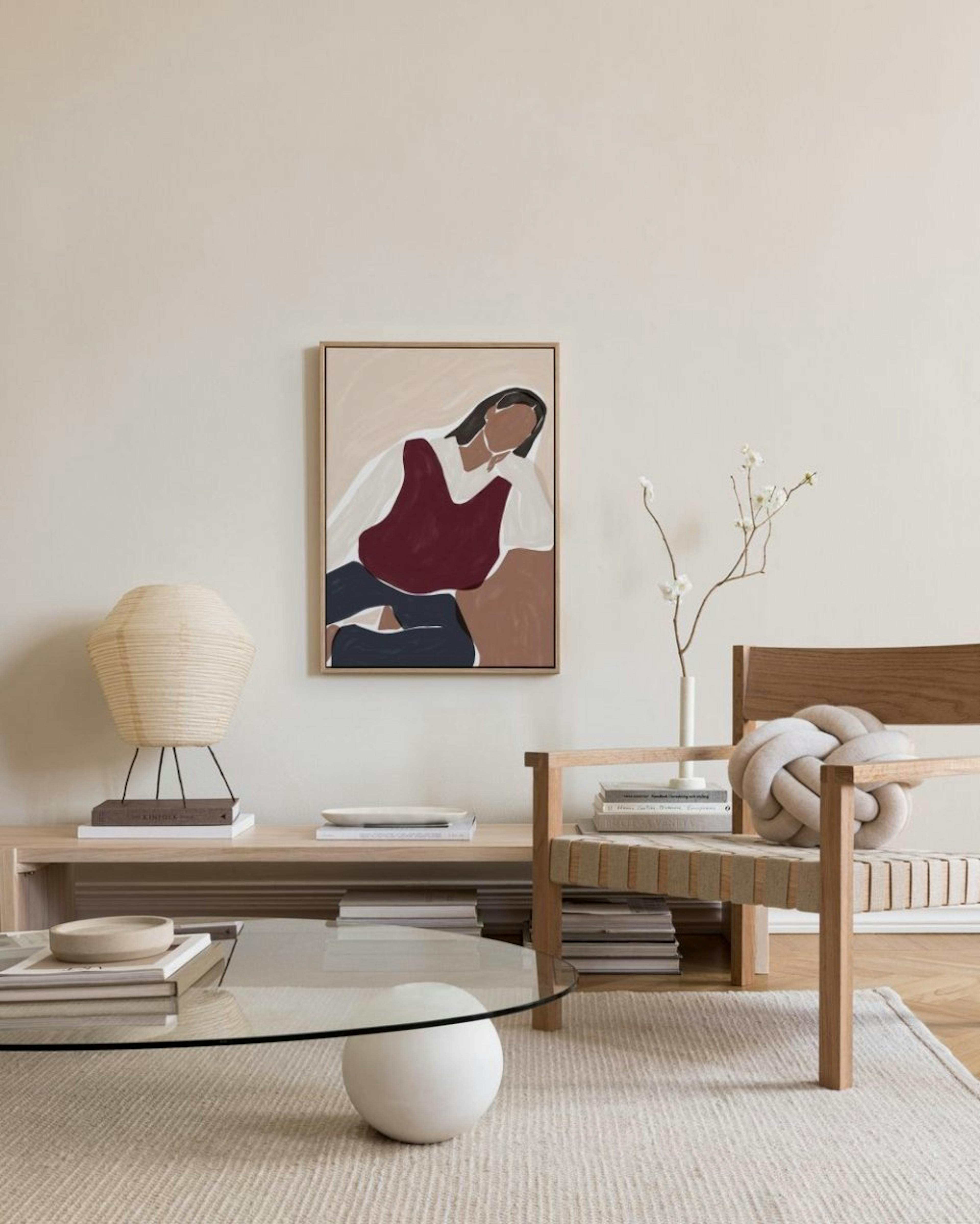 Ivy Green - Contemplating Illustration Lienzo