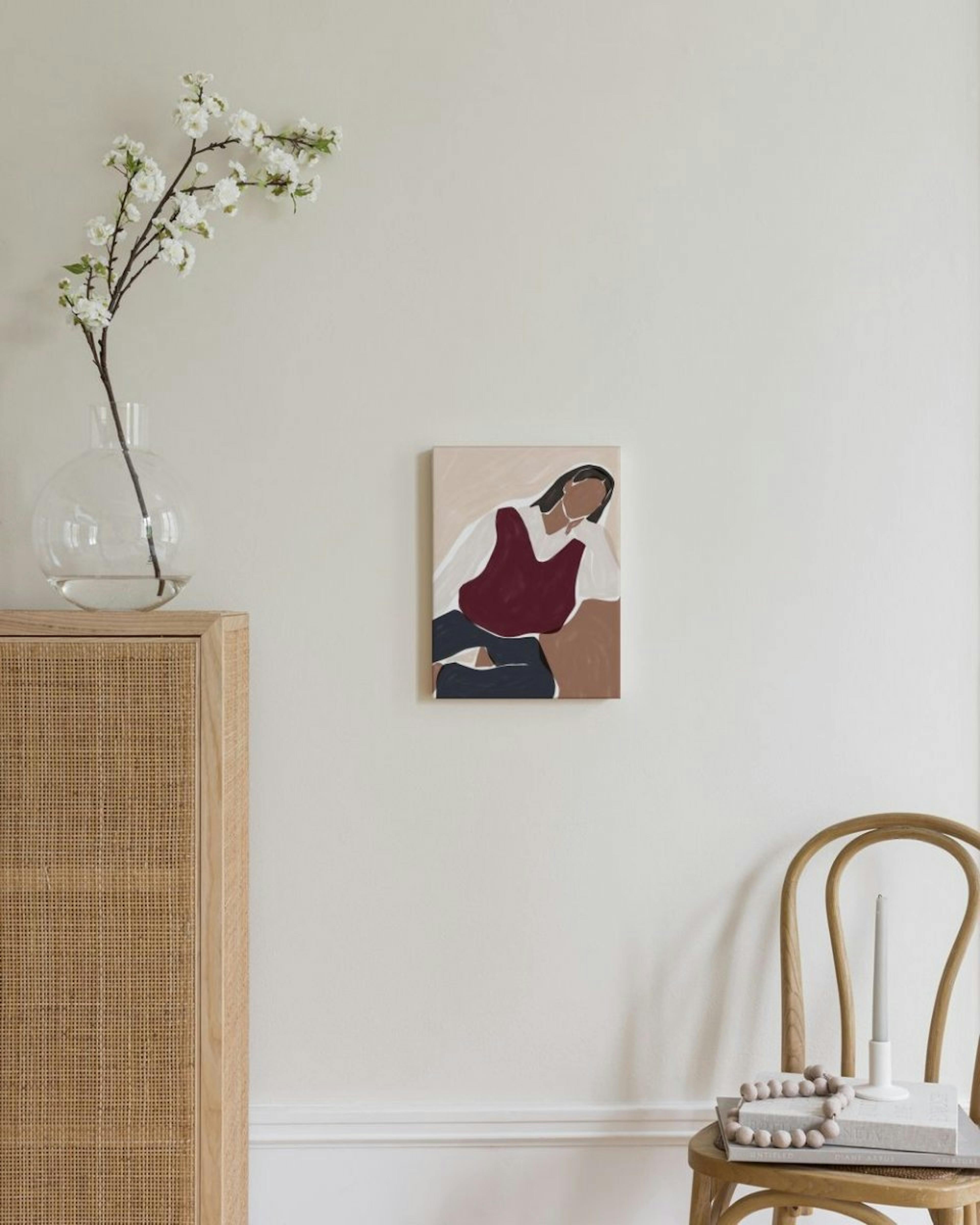 Ivy Green - Contemplating Illustration Lienzo