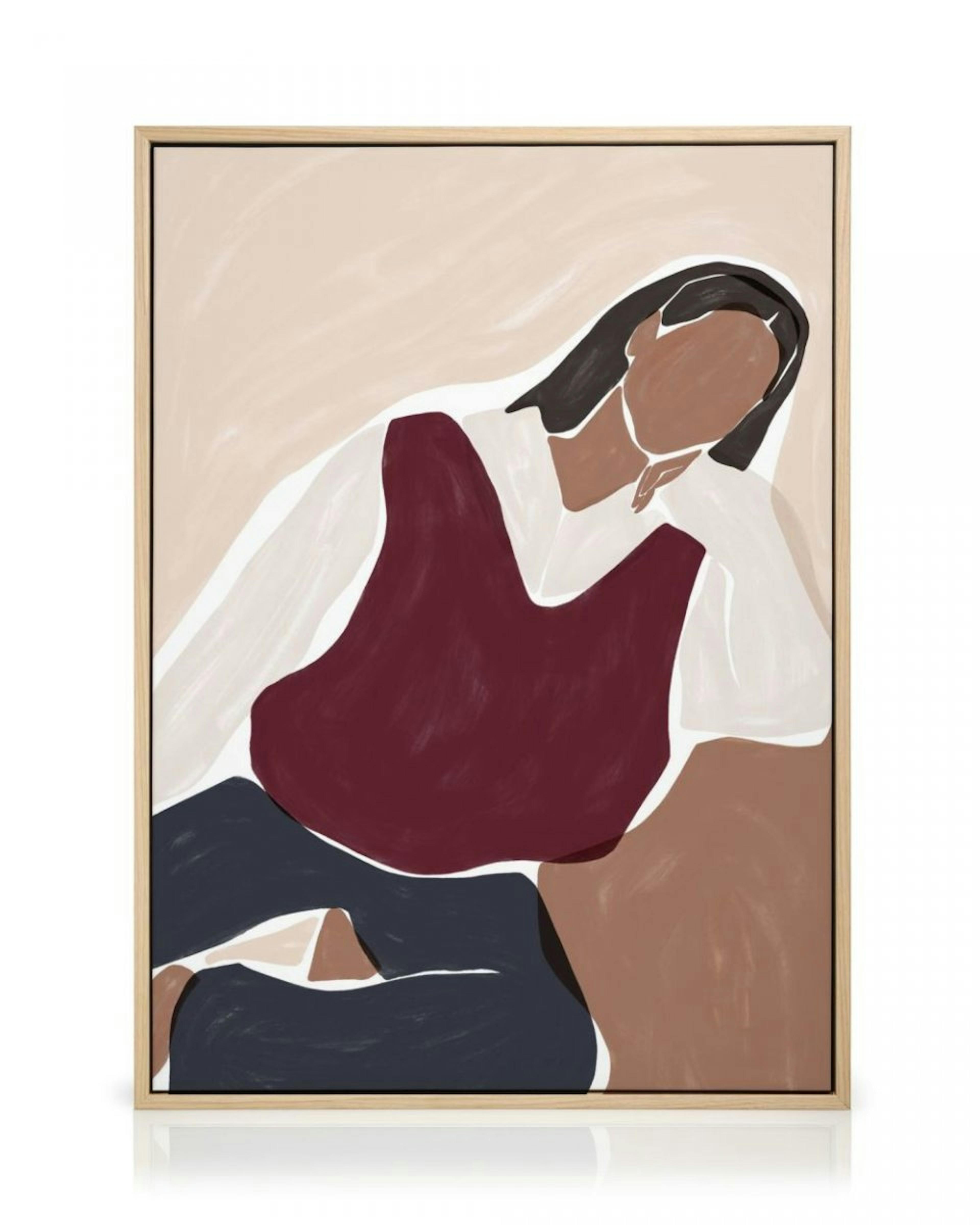 Ivy Green - Contemplating Illustration Lienzo