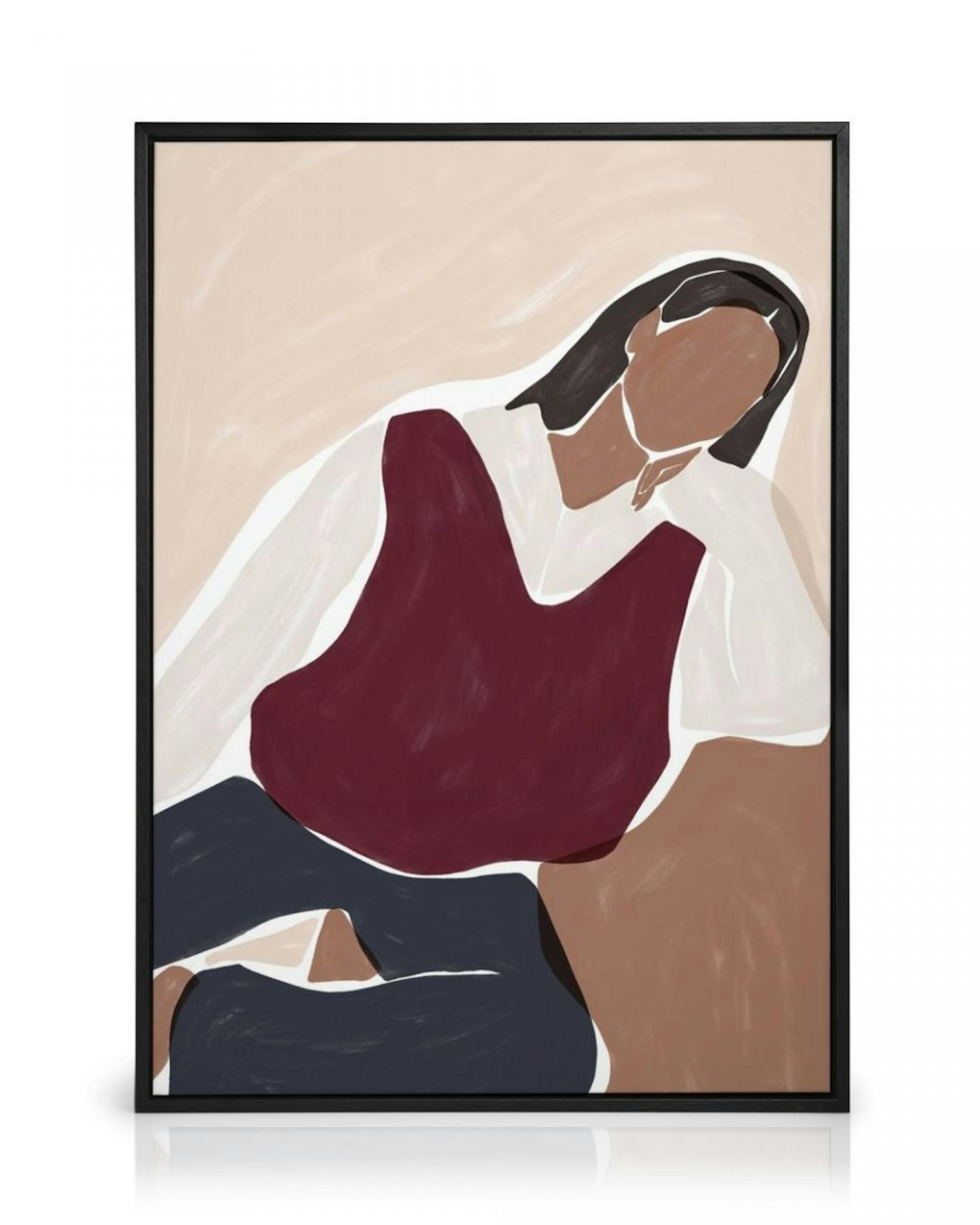 Ivy Green - Contemplating Illustration Lienzo