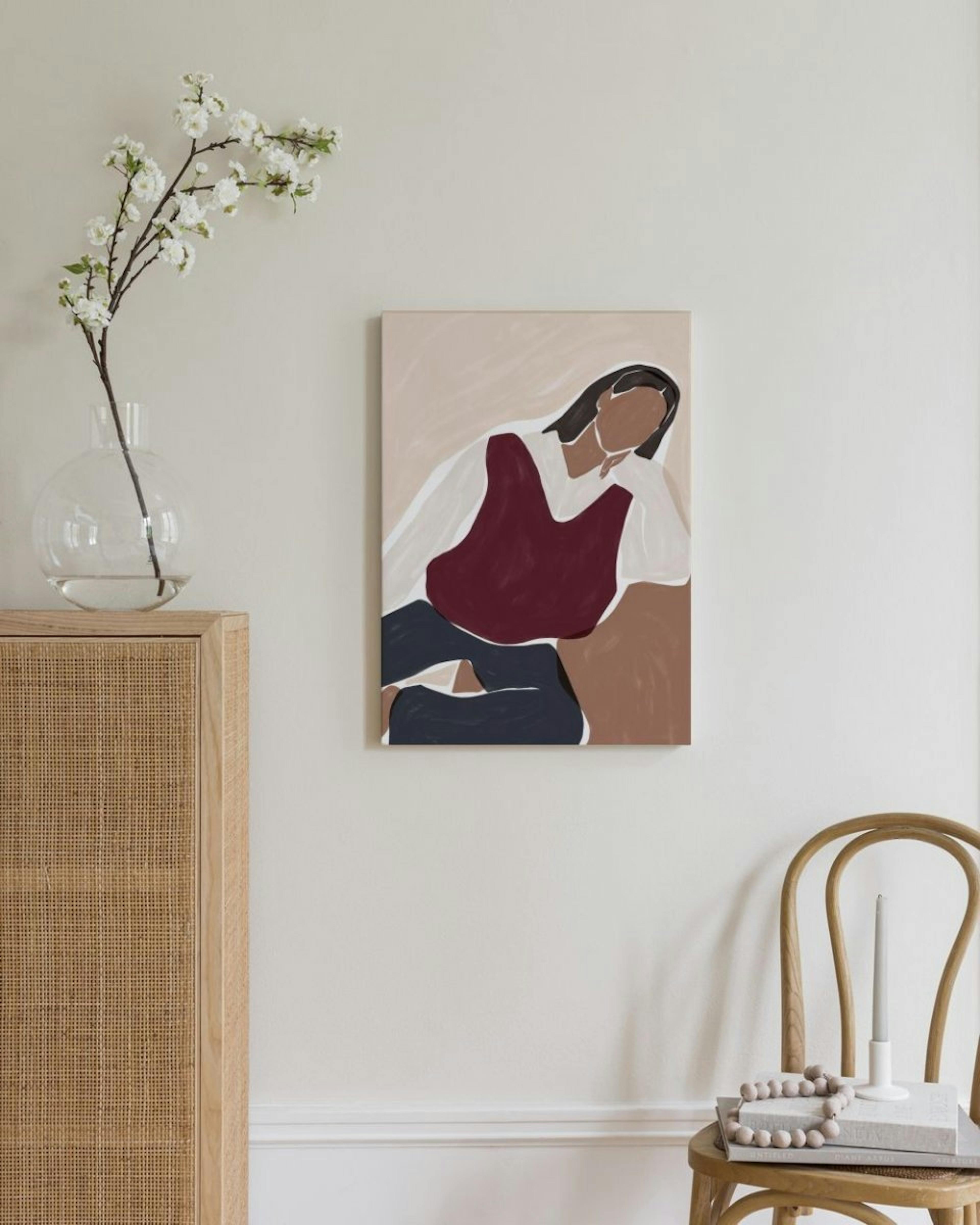 Ivy Green - Contemplating Illustration Lienzo