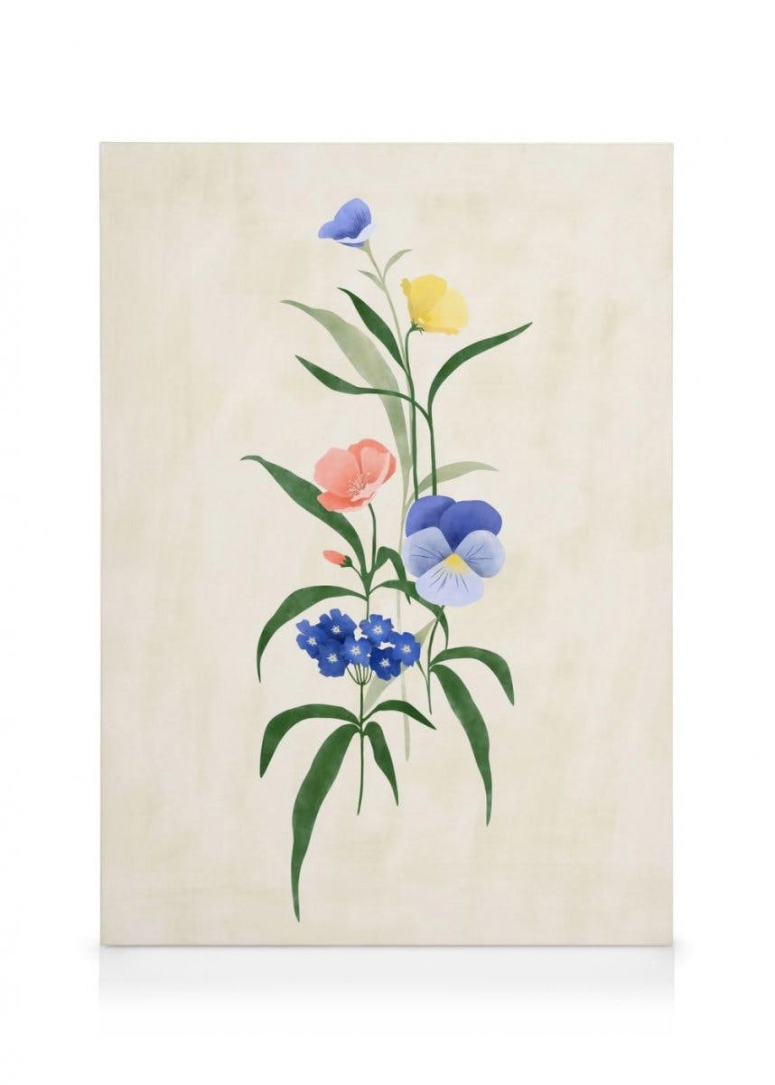 Canvas Schilderijen The Print Republic - Sun Kissed Garden No2 Canvas (70x100 cm)