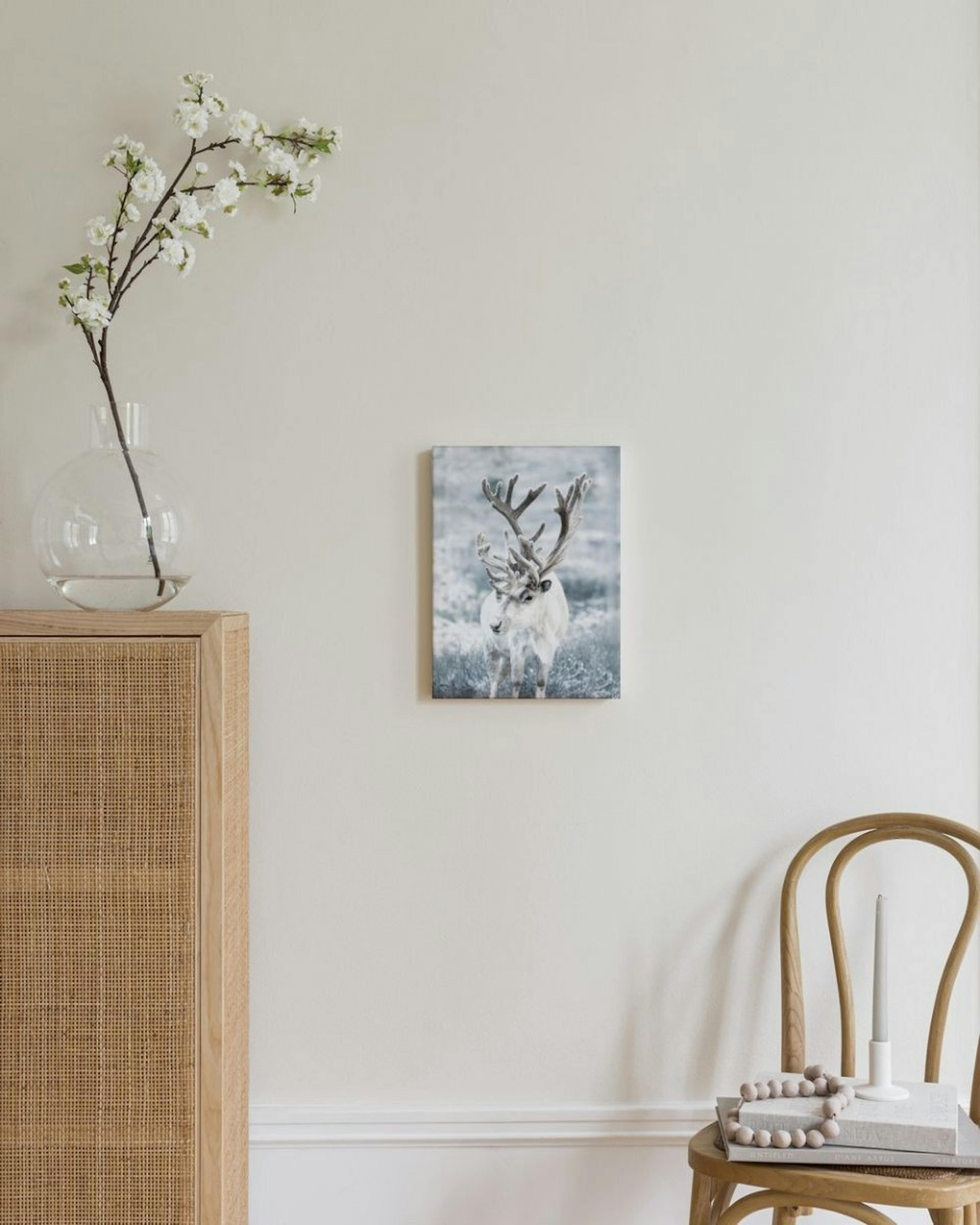 Winter Reindeer Canvas print