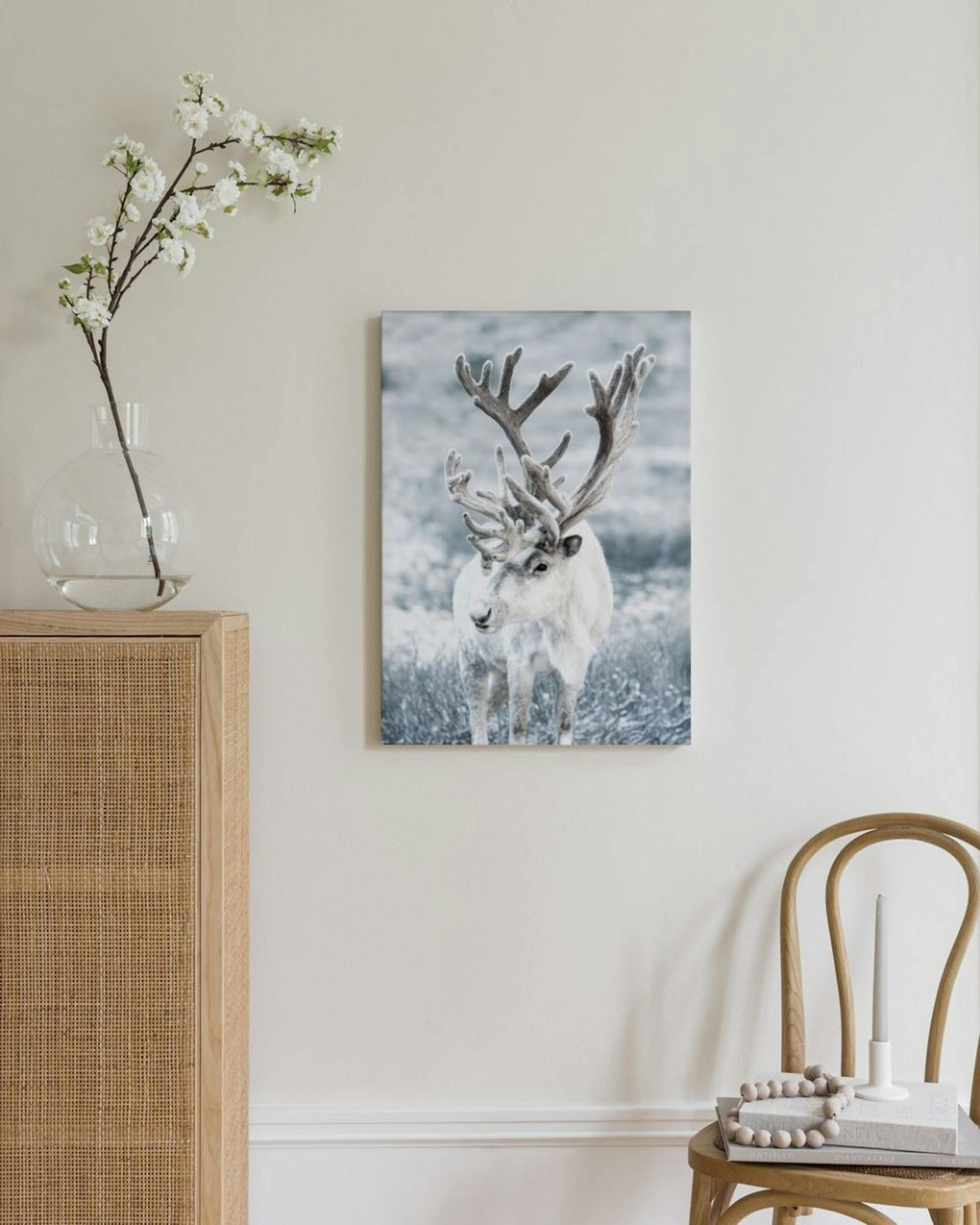 Winter Reindeer Canvas print