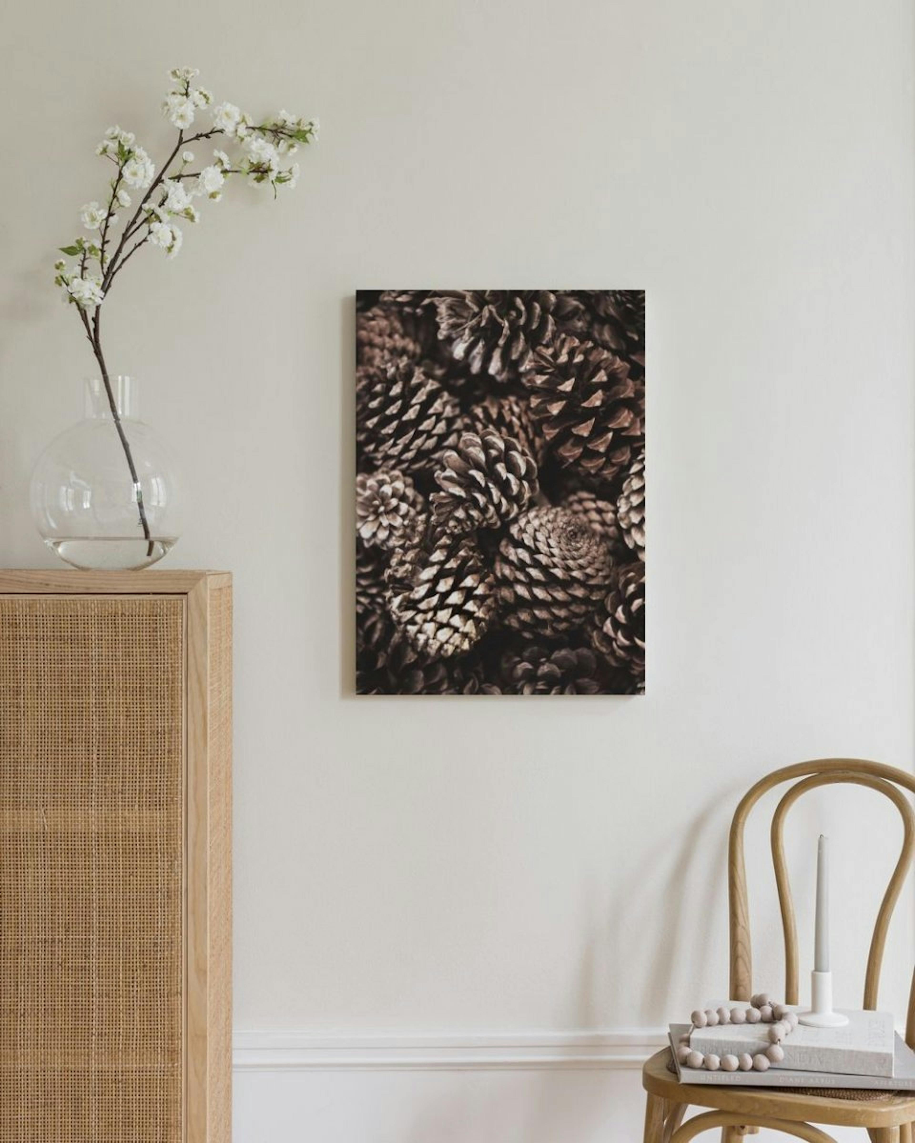 Pine Cones Leinwandbild