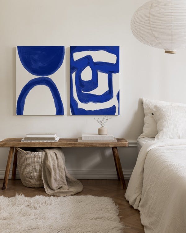 Un Po' Di Blu Canvas Duo (30x40 cm)