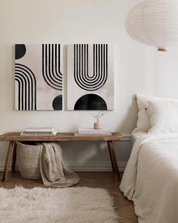 Berlin Arches Canvas Duo (50x70 cm - Black Frame)