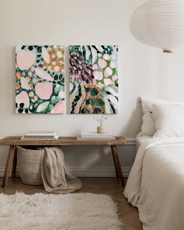 Acrylic Garden Canvas Duo (30x40 cm)