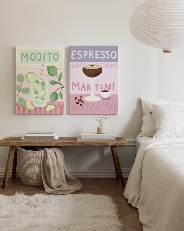 Drink Canvas Duo (50x70 cm)