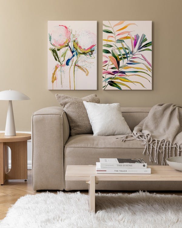 Leigh Viner No1 Canvas Duo (50x70 cm - Fotolijst Eiken)