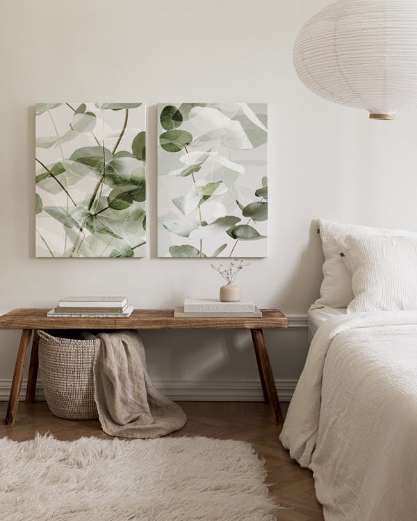 Canvas Prints Eucalyptus Shades Canvas Duo (30x40 cm)