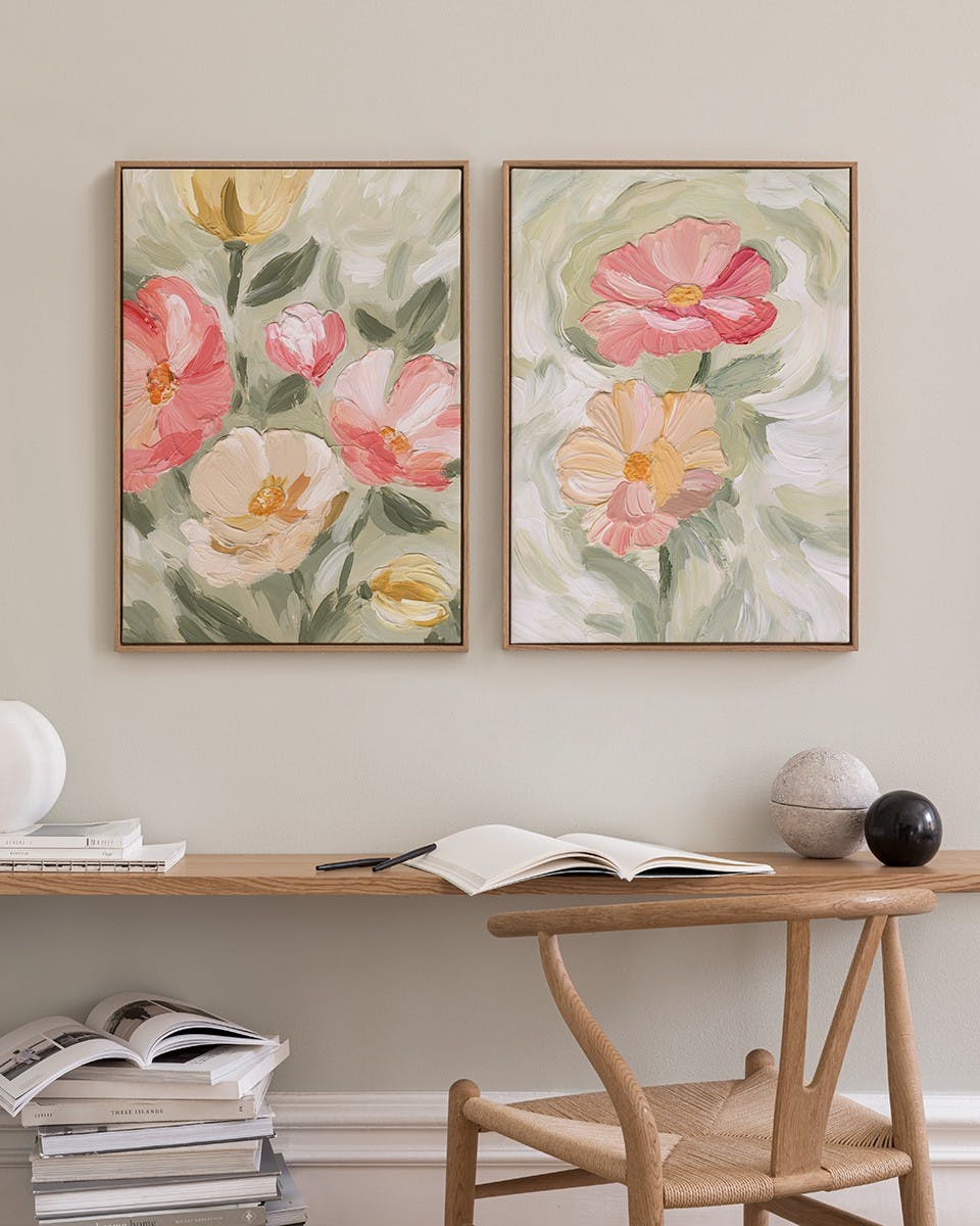 Painted Blossom Canvas Duo 0