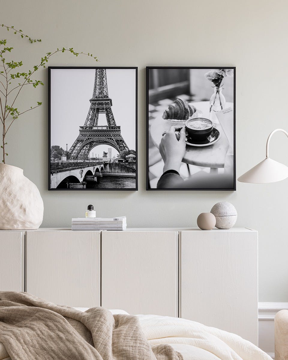 Paris Duo Duo obrazov na plátne (50x70 cm)