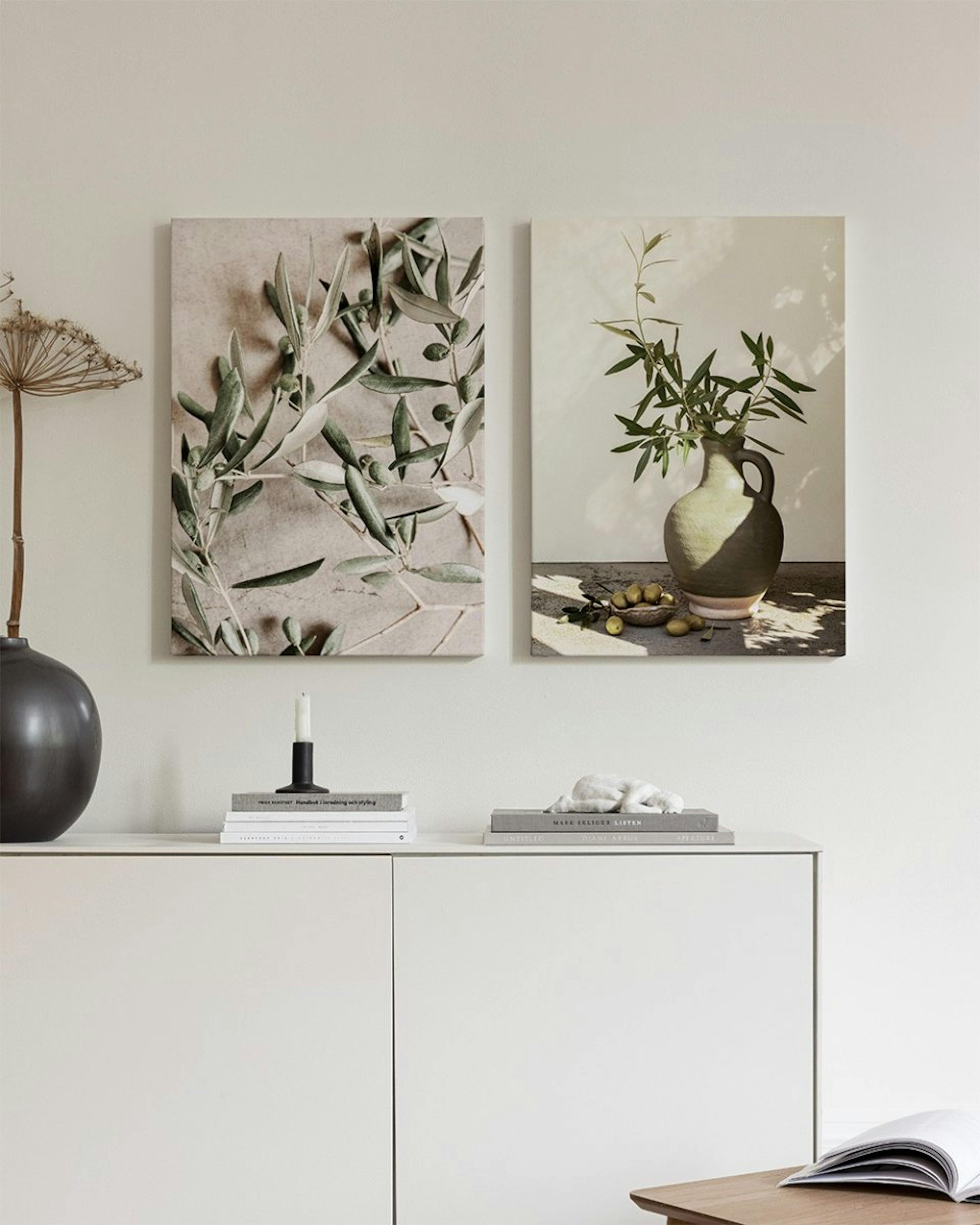 Sunlit Olive Canvas Duo 0