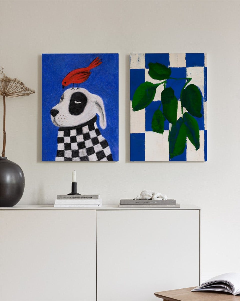 Blue Duo Canvas Duo (50x70 cm - Ekram)