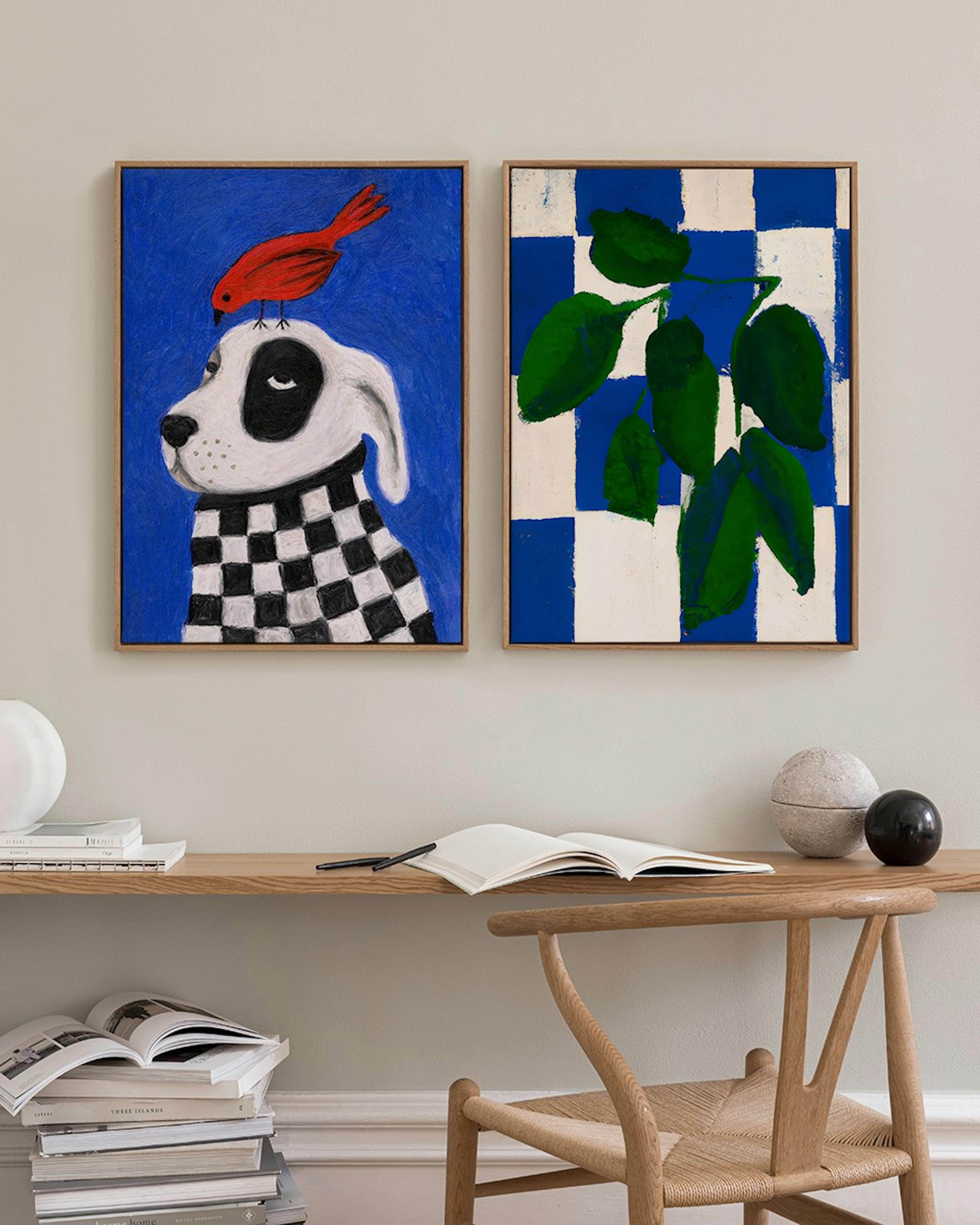 Blue Duo Canvas Duo