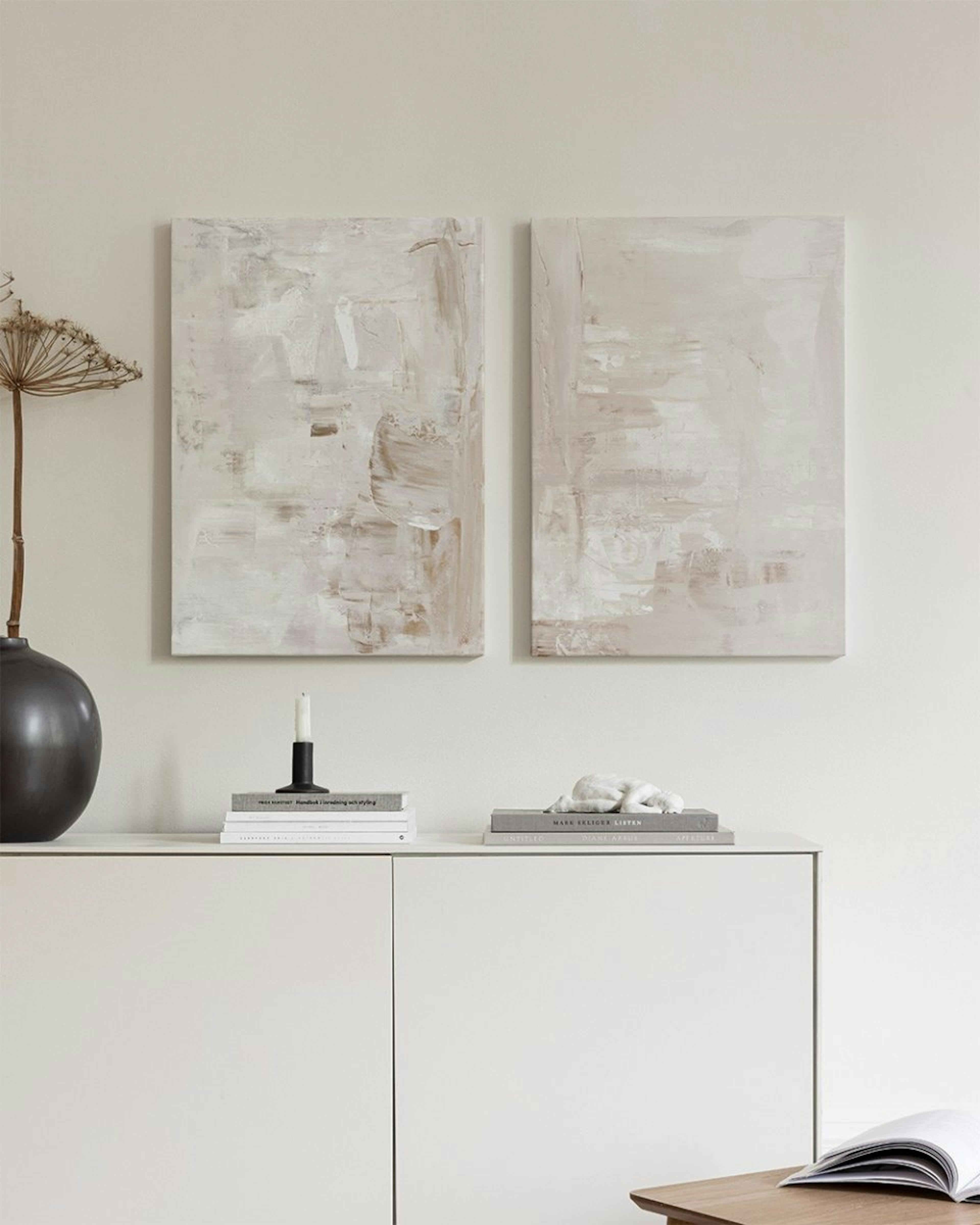 Abstract Acrylic Canvas Duo