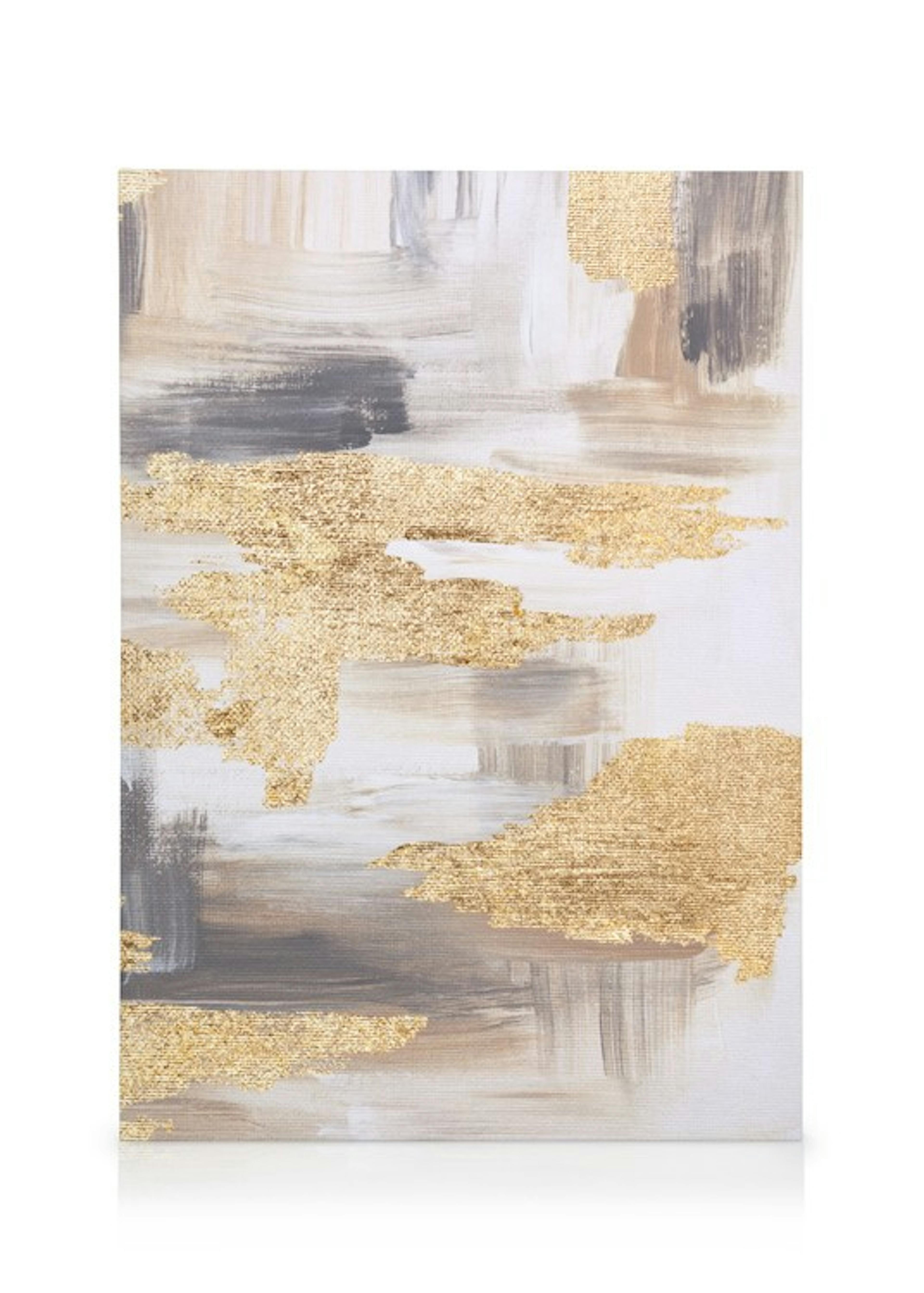 Golden Painting Canvas Duo