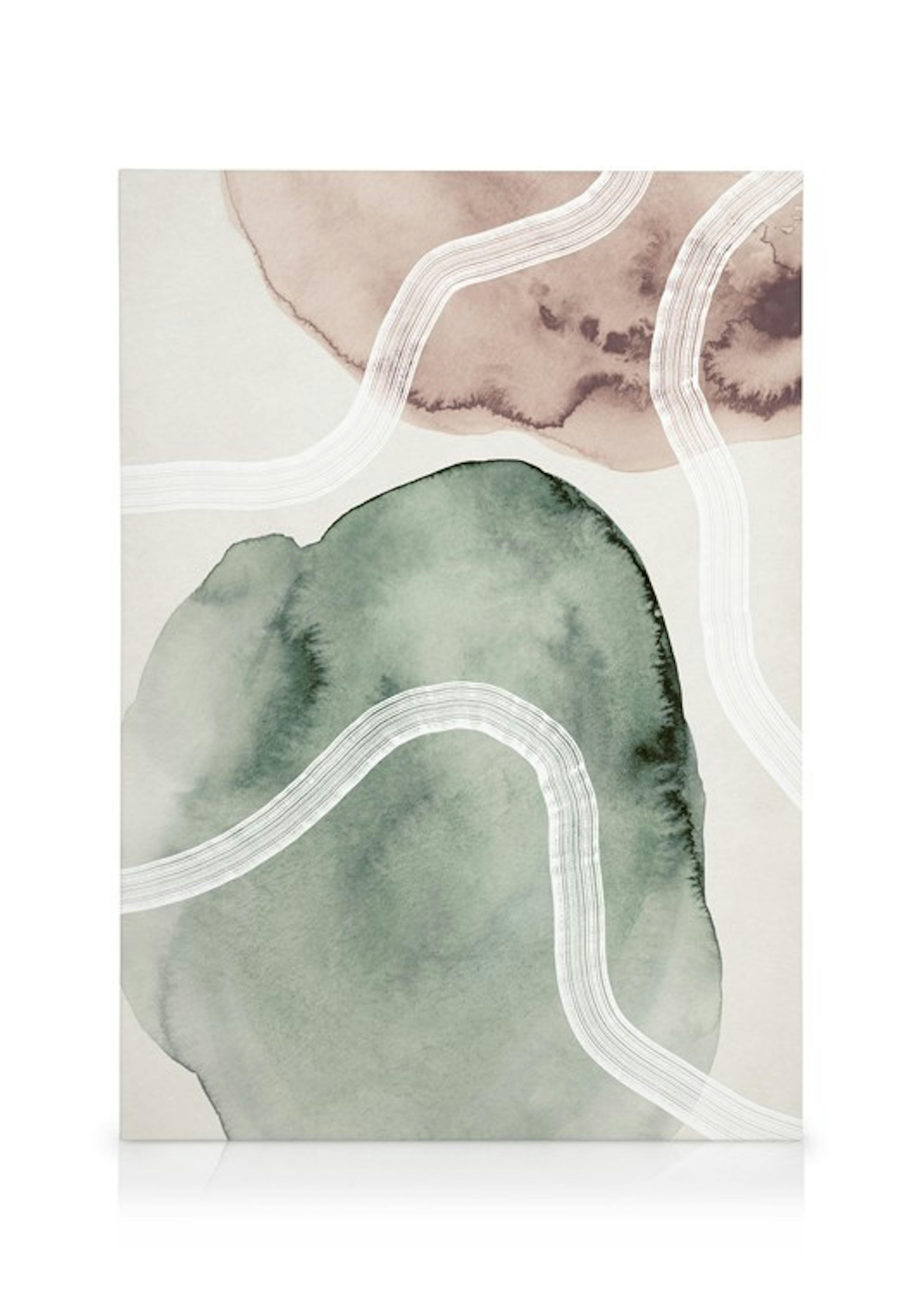 Soft Watercolor Leinwandbilder Duo