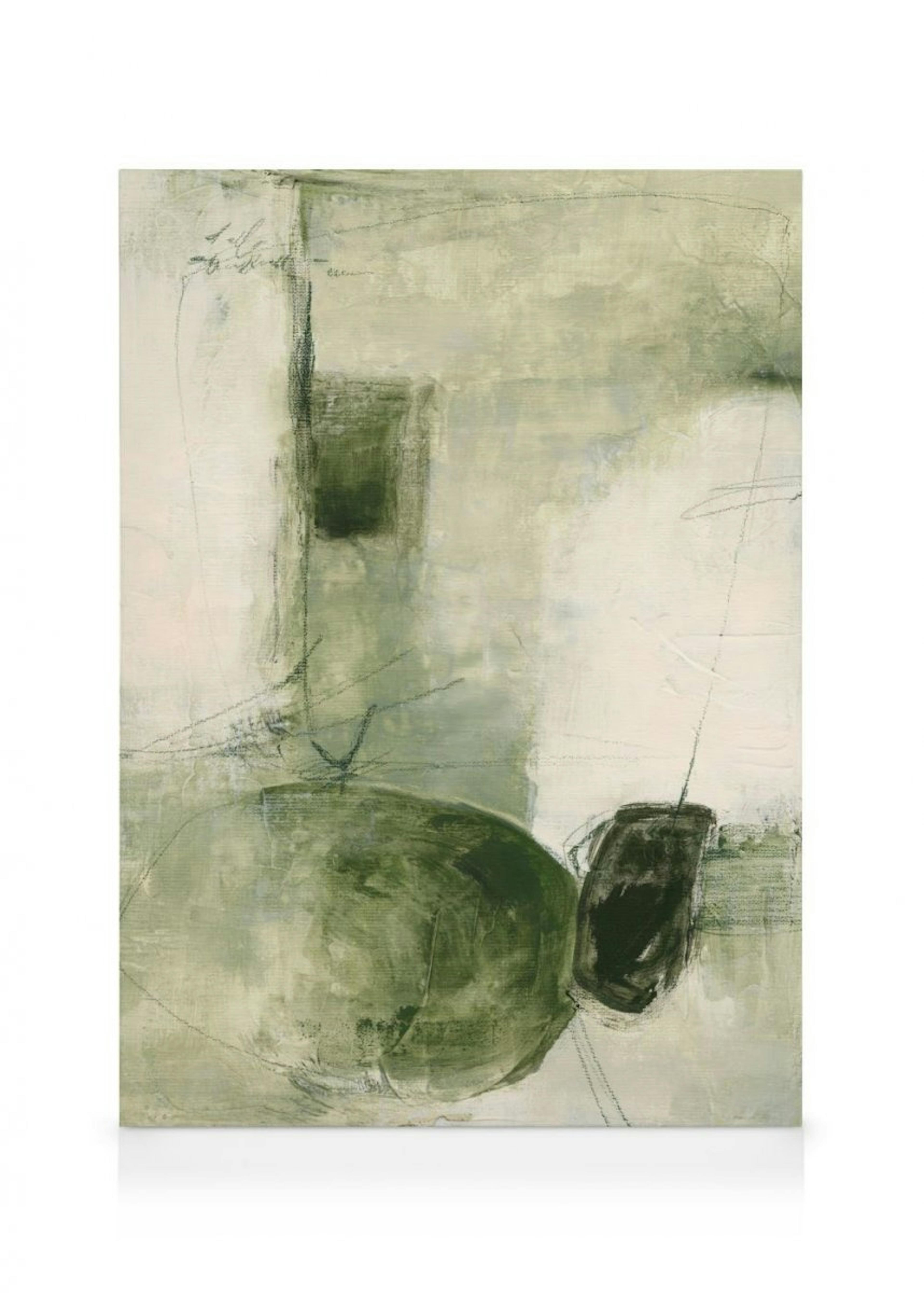 Contemporary Greens Canvas Duo