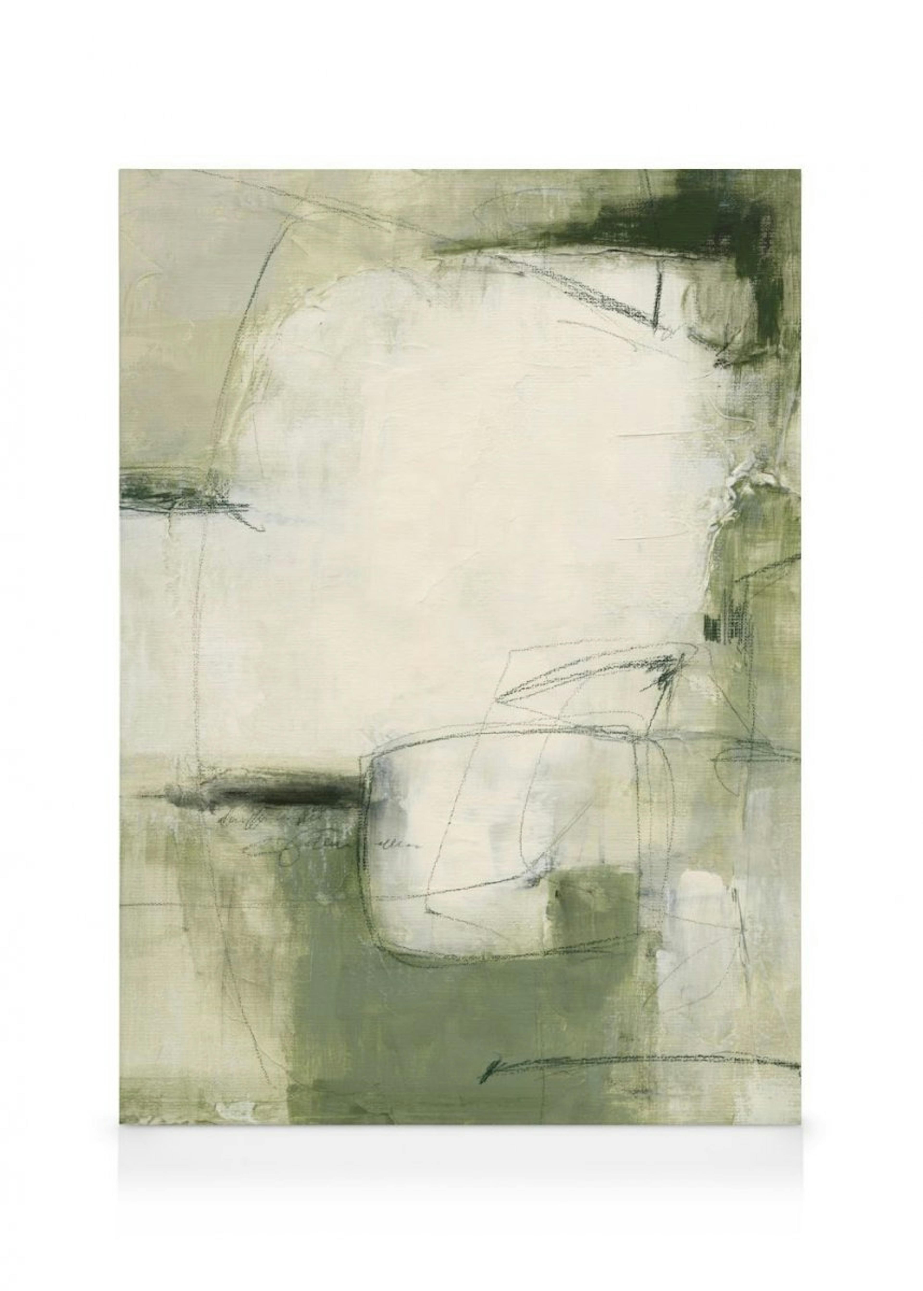 Contemporary Greens Canvas Duo