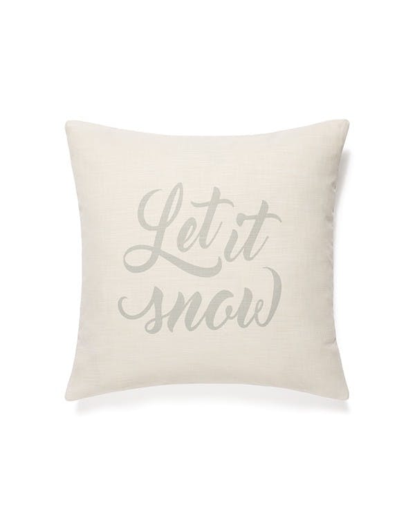 Let it Snow Kussensloop (60 x 60 cm met vulling) - Kussens en Kussenhoezen