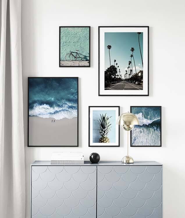 Blue rush gallery wall (ONE SIZE)