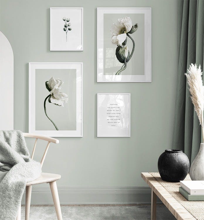 Green pastel gallery wall (ONE SIZE)