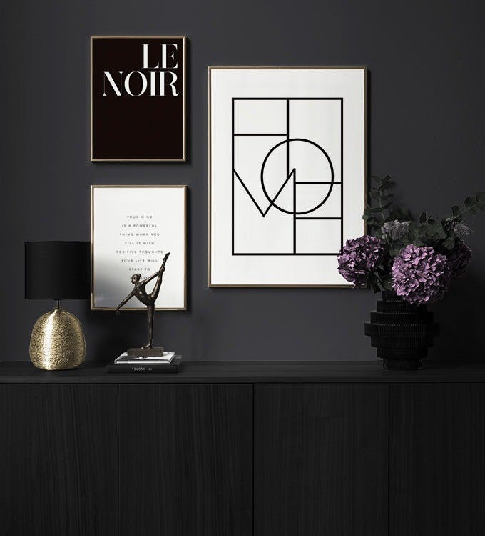 Le noir decoration murale (ONE SIZE)