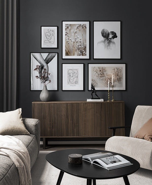 Trendy And Cozy gallery wall (ONE SIZE)