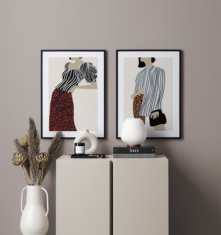 Fashion Pattern tavelvägg (ONE SIZE)