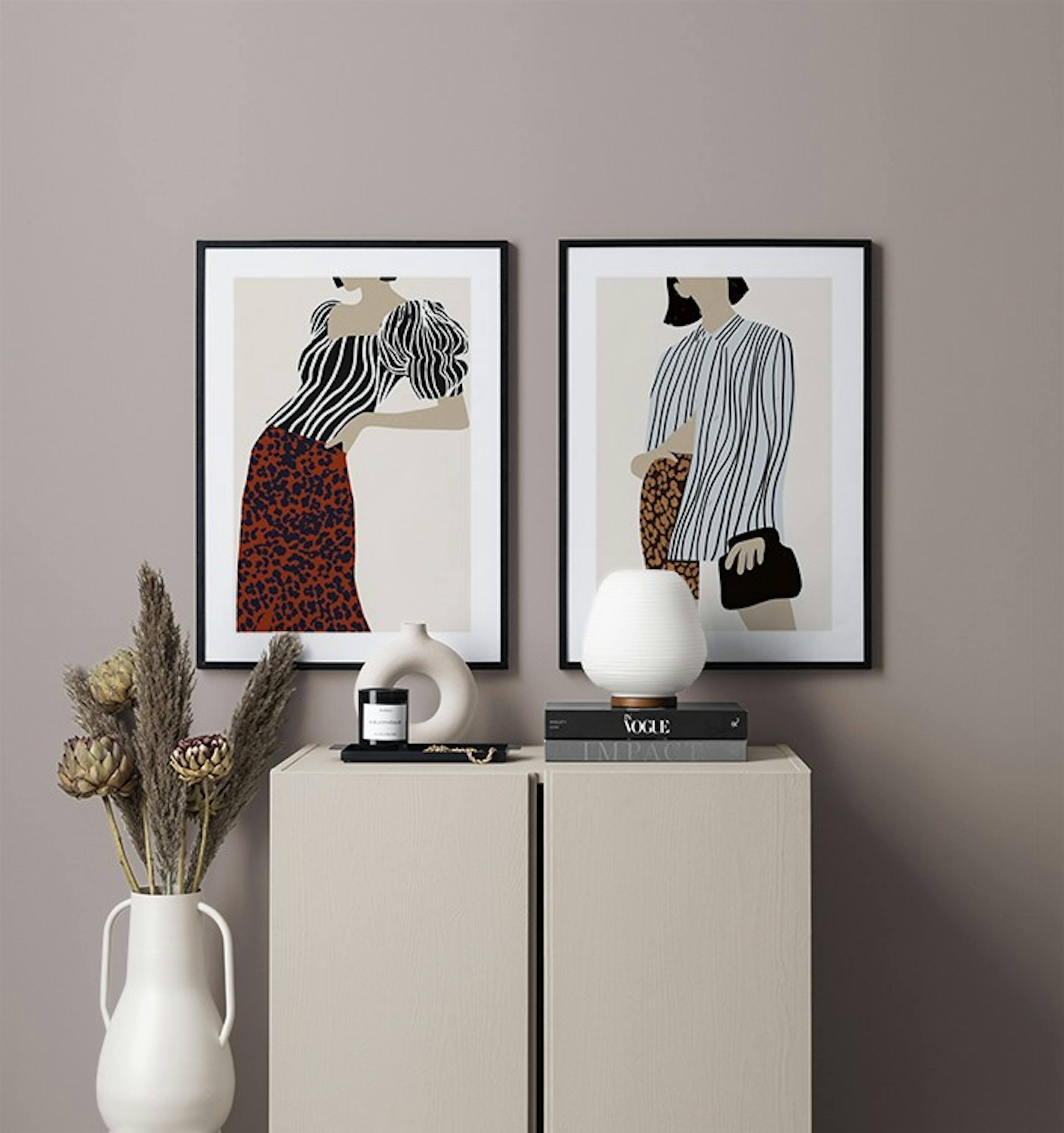 Fashion Pattern gallery wall