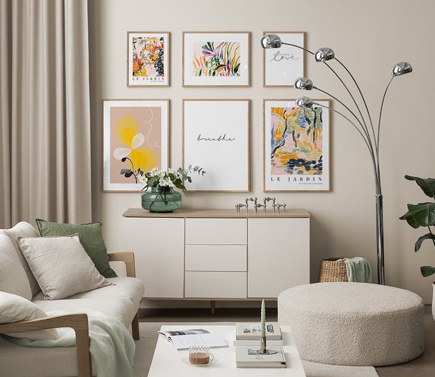 Mystery Flowers gallery wall (ONE SIZE)