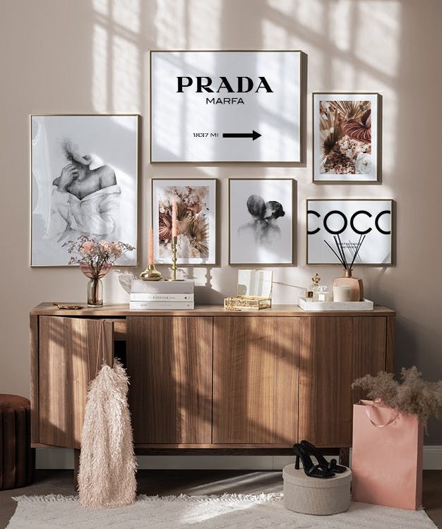 Fashion Bouquet gallery wall (ONE SIZE)