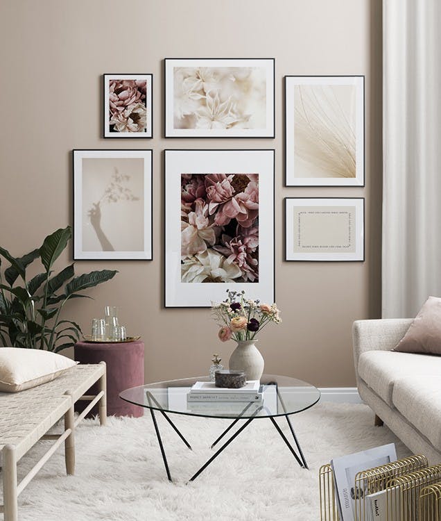 Flower Wall bildevegg (ONE SIZE)
