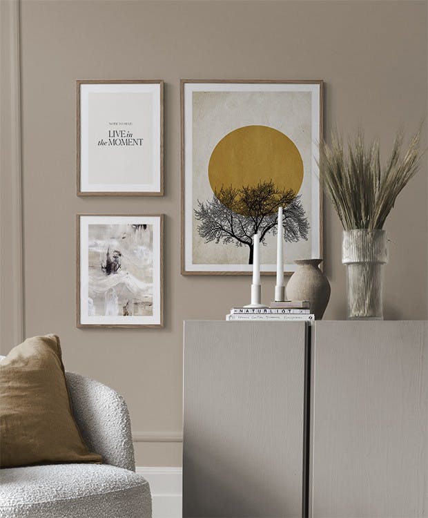 Touch Of Yellow gallery wall (ONE SIZE)